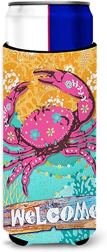 Miniatura 1 de Caroline's Treasures VHA3028MUK - Funda protectora para latas delgadas, para latas delgadas, lavable a máquina, funda aislante plegable para bebidas