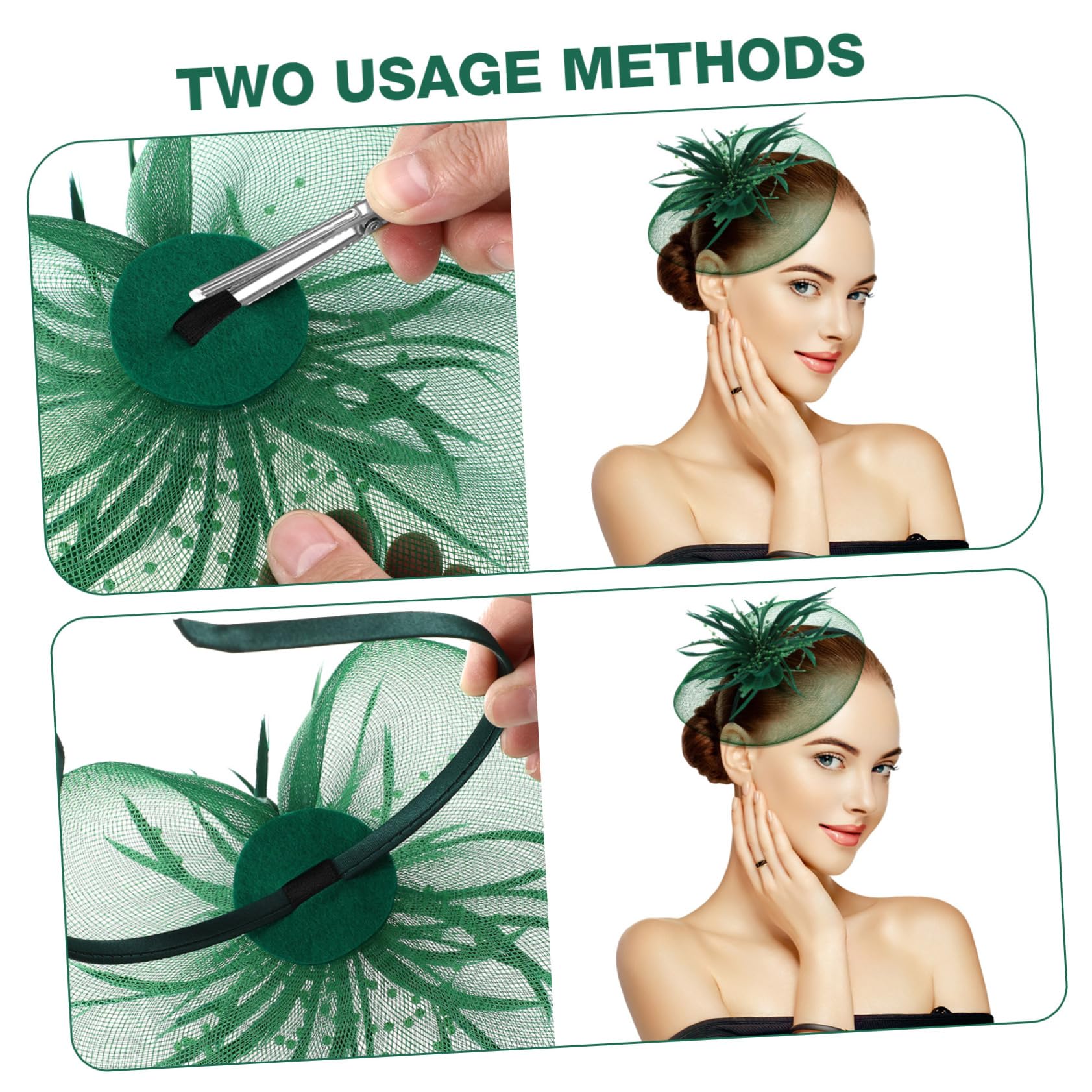 3piezas Tocado Elegante y Tul Para Fiestas Adorno De Cabello Para Eventos Especiales y Bailes Accesorio De Moda