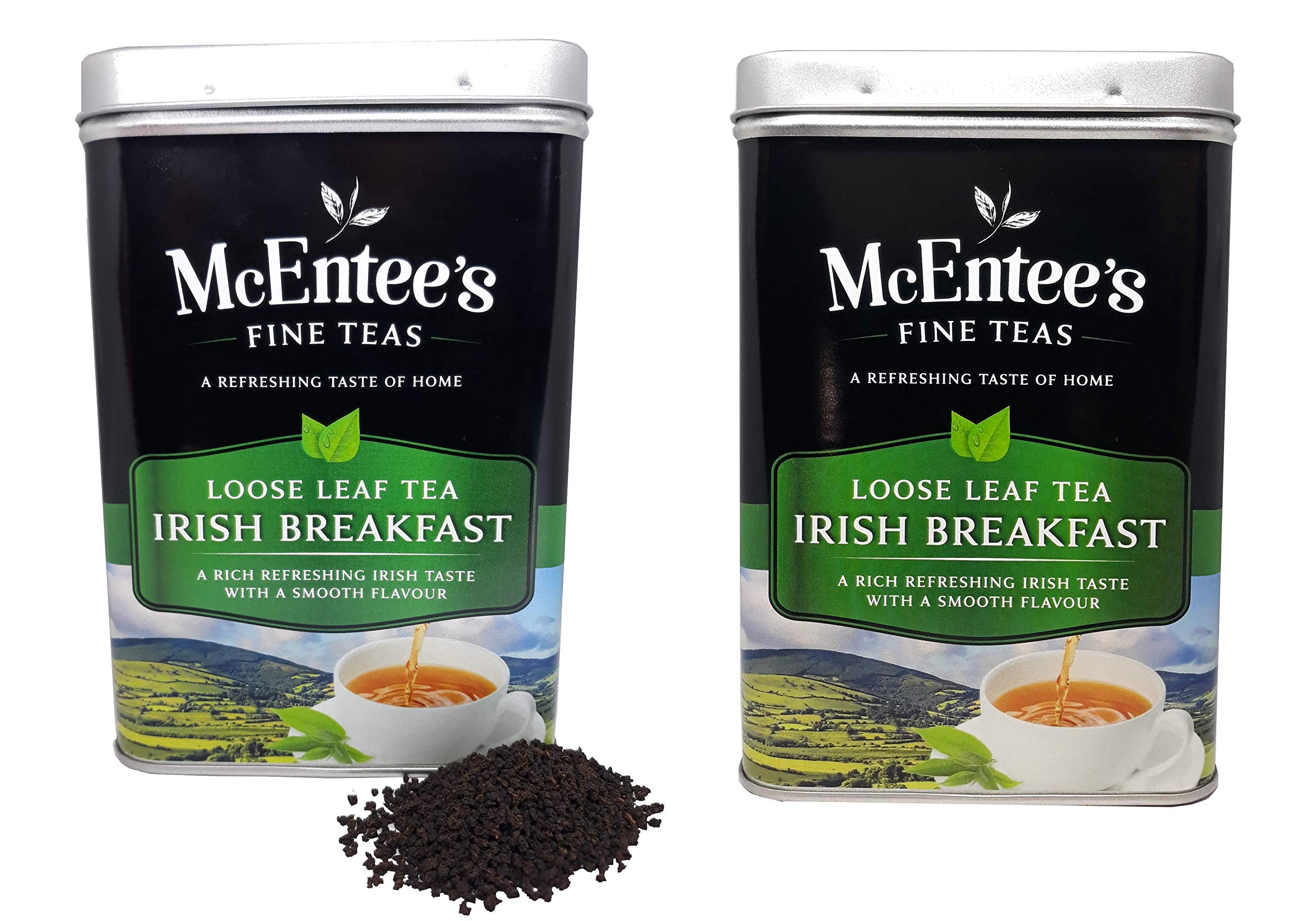 McEntee's Irish Breakfast Tea - 500 g x 2 puszki - nagradzana i mieszana w Irlandii. Mocna i cytrusowa. Tradycyjna irlandzka mieszanka cejlonu i Assam Loose Tea's. ULUBIONA LOOSE TEA IRLANDII