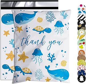 100 Pcs 6x9 Inch Poly Mailers – Waterproof, Self-Seal Daisy Print Shipping Bags For Small Business 6 thumbnail image