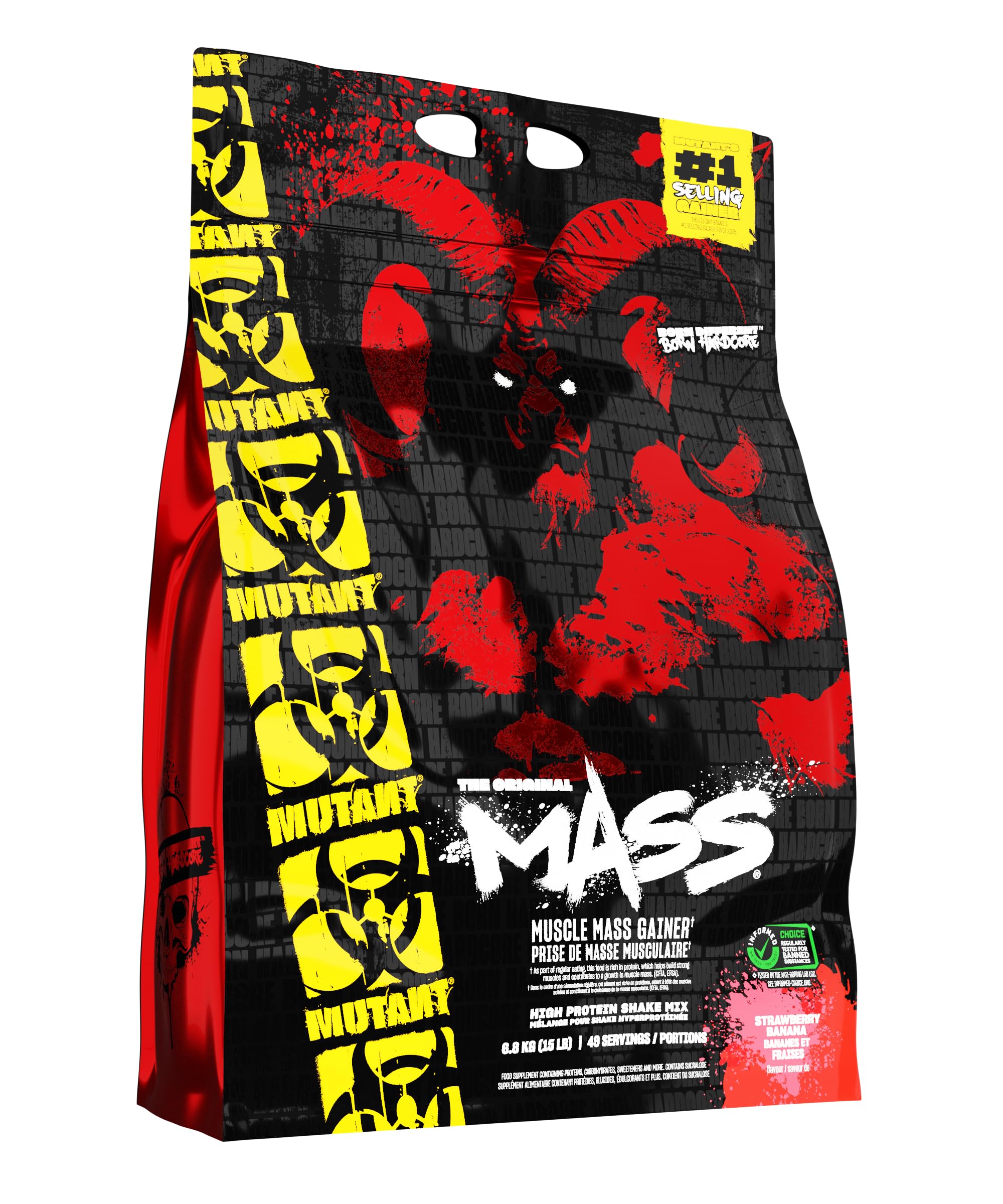 MUTANT MASS STRAWBERRY BANANA FLV 6.8KG