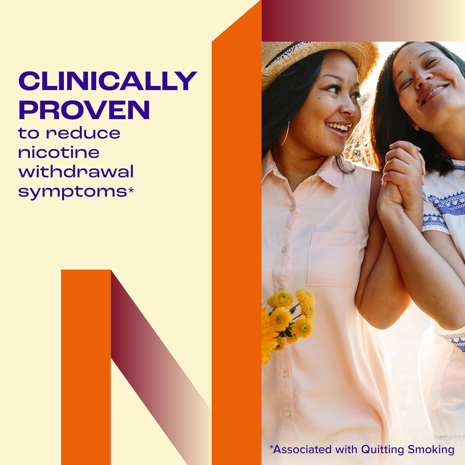 Nicorette 4 mg Nicotine Gum to Help Quit Smoking - Fruit Chill Flavored Stop Smoking Aid, 100 Count