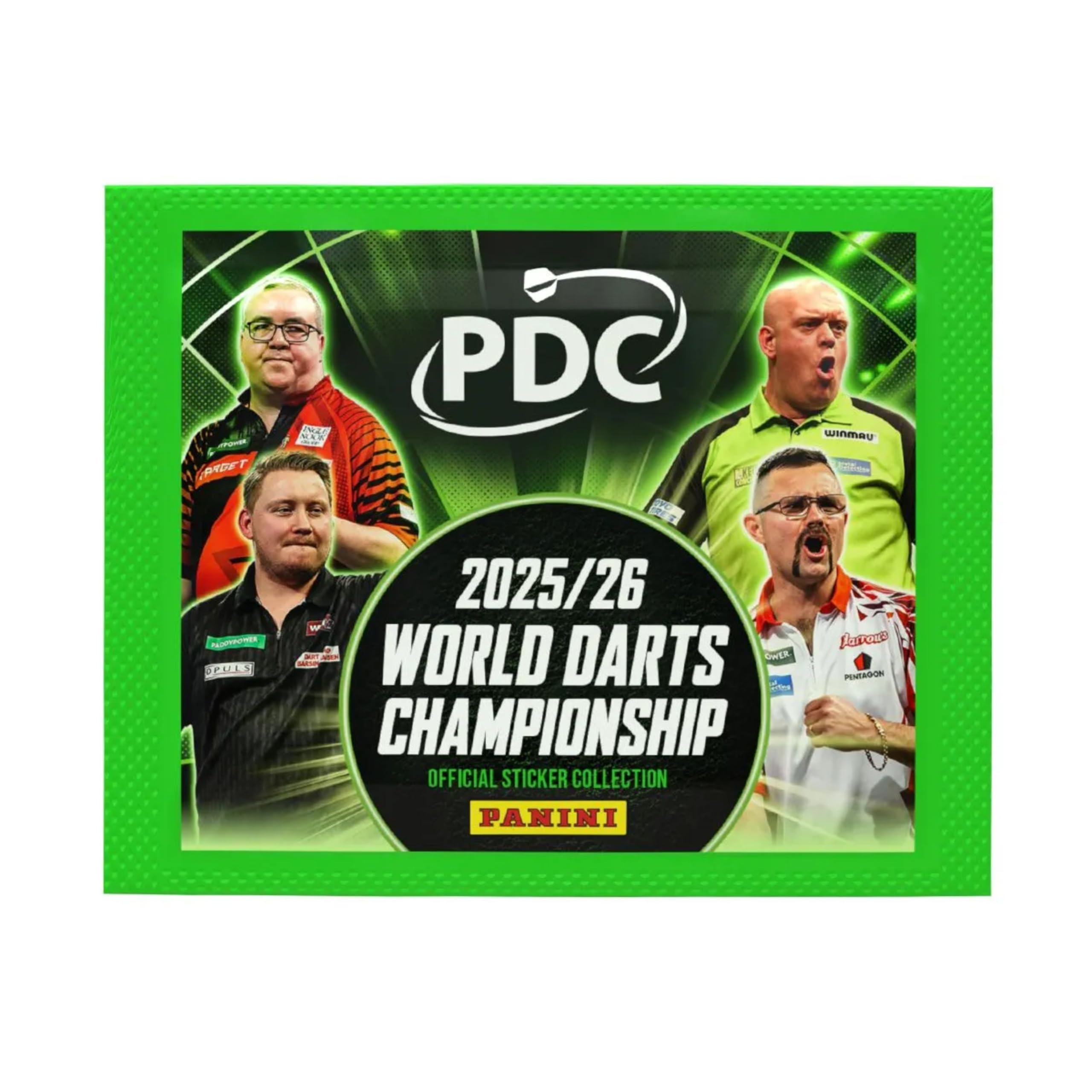 Panini Darts PDC World Championship 2026 Sticker | Komplettes Set mit 312 Sticker sortiert | Ohne Album