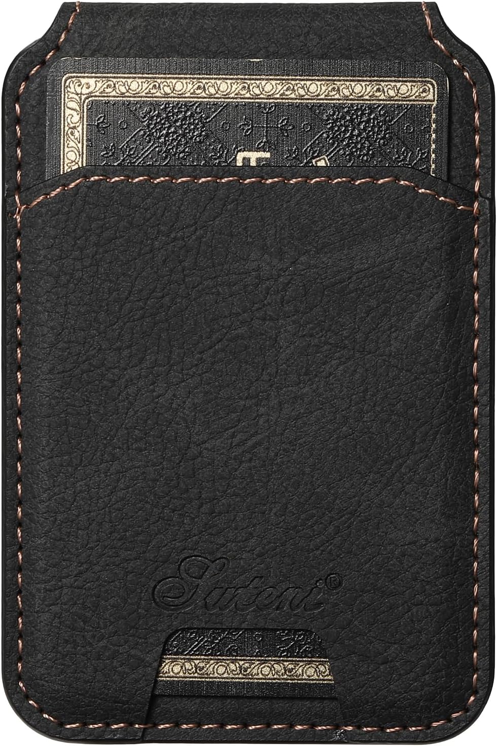 PASNEW S22 Ultra Case Compatible with Magsafe Wireless Charging,Wallets Leather Card Holder Shockproof Protection Shell for Samsung Galaxy S22Ultra,Not for S Pen,6.8 inch,Black