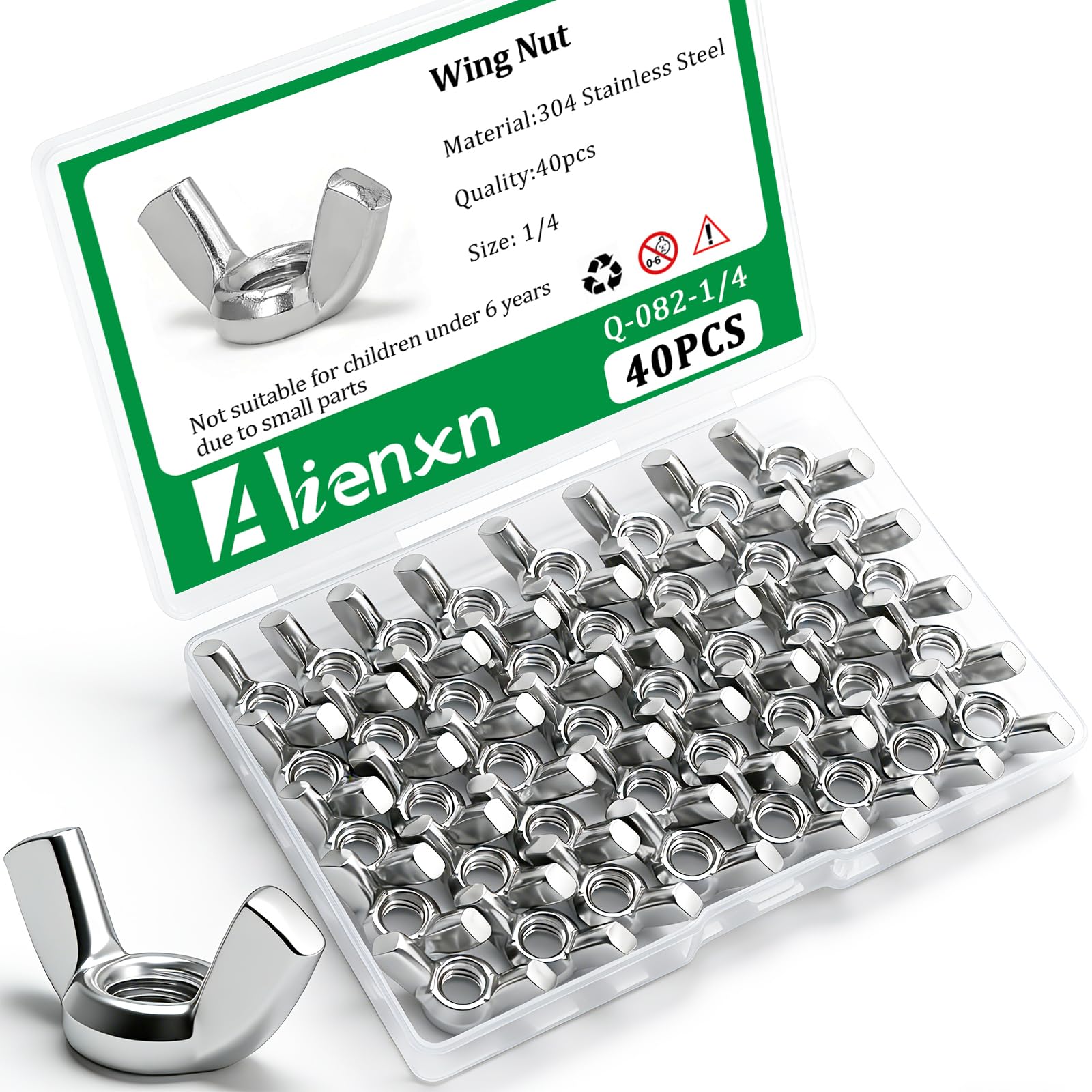Wing Nut Assortment Kit - 40PCS -9