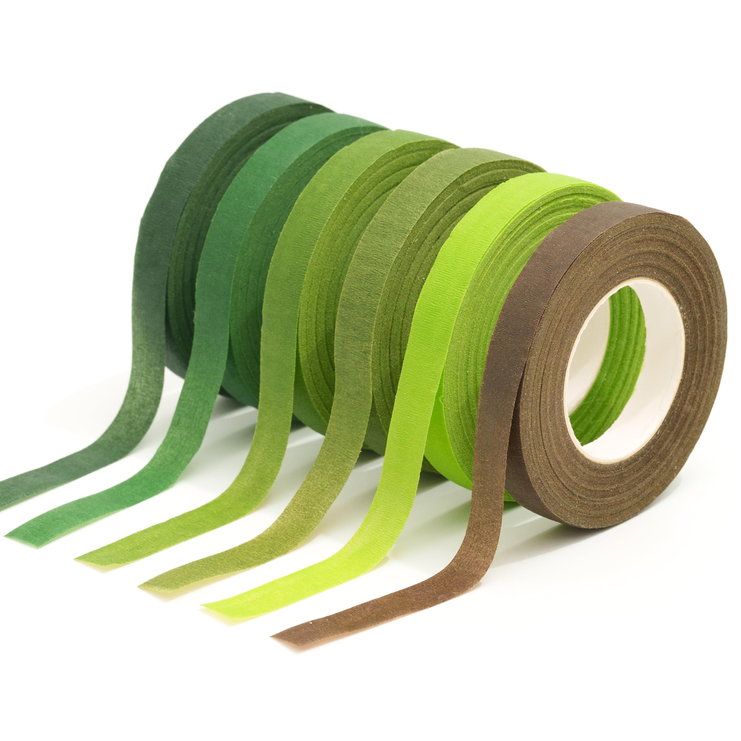Ruban Fleuriste Crêpe Papier Vert Herbe - 27 Mètres X 1.2 Cm - Imperméable - Neuf Uxcell