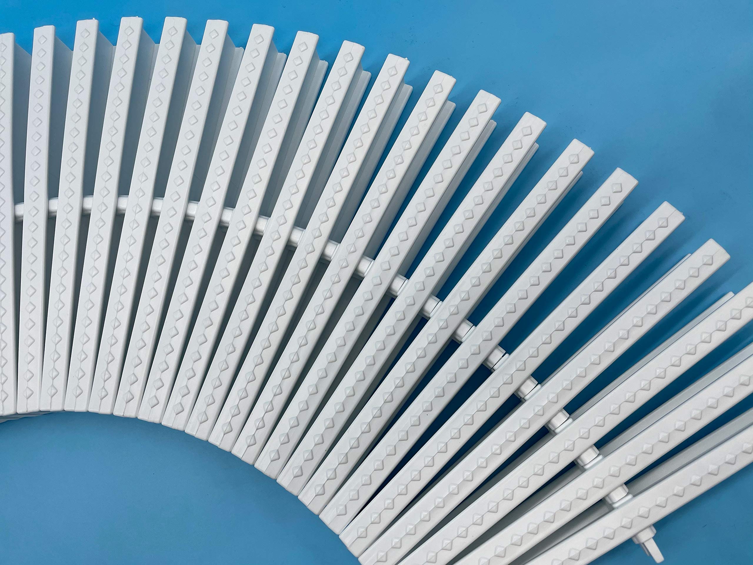 PI Rejilla Recta 245mm x 22mm Piscina | Rejilla Trasversal Adaptable a Curvas | Medidas Universales | Compatible con Rejillas Astral | PoolIberica (48 Unidades (Aprox: 1 Metro))