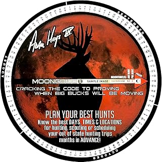 MoonGuide 2025 MoonGuide Dial: Plan Better Hunts with Hunting Gear That Works, Hunting Essentials Calendar Reveals Red Moon Dates for Mature Bucks, Top Hunting Essentials Tool for Success