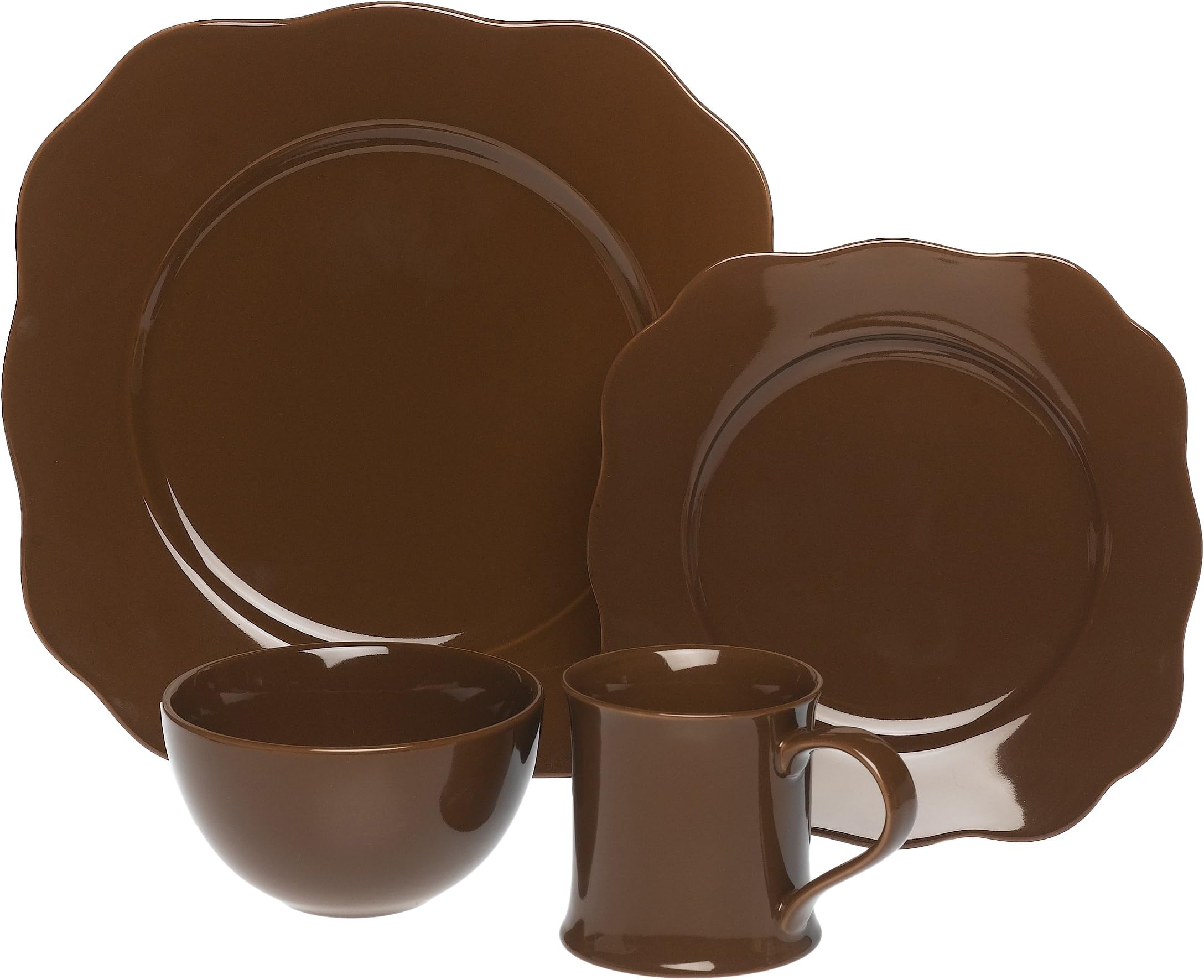 Rosanna Dinner Party Chocolate 4 Piece Setting