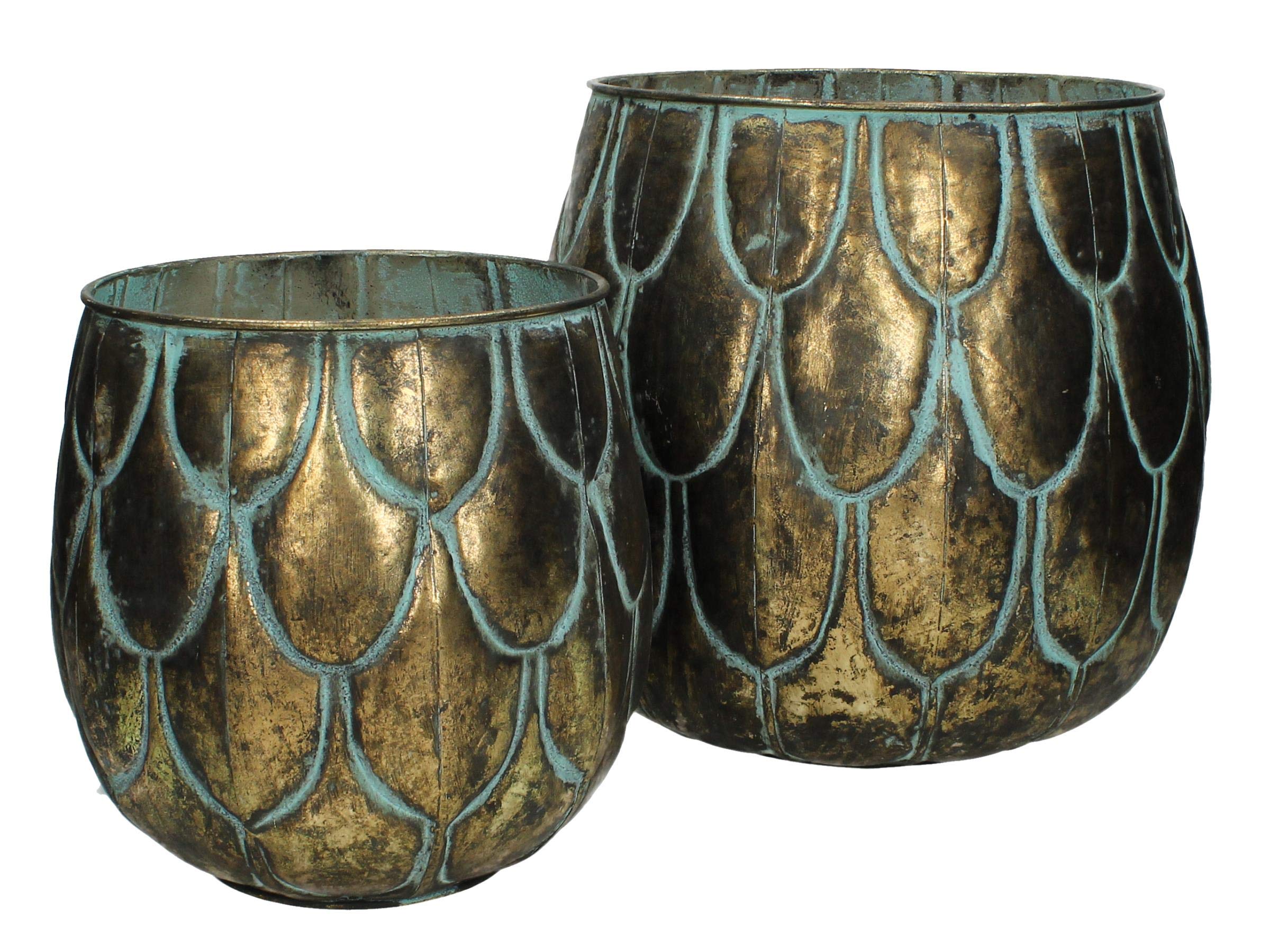 Pot de fleurs WER-8901 en argile design pour plantes d'intérieur