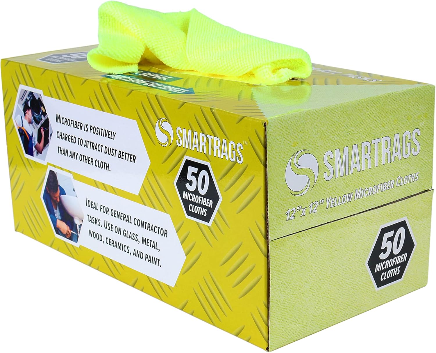 Amazon.com: Arkwright Smart Rags in Box - (Pack of 50) Lint Free Cloths ...