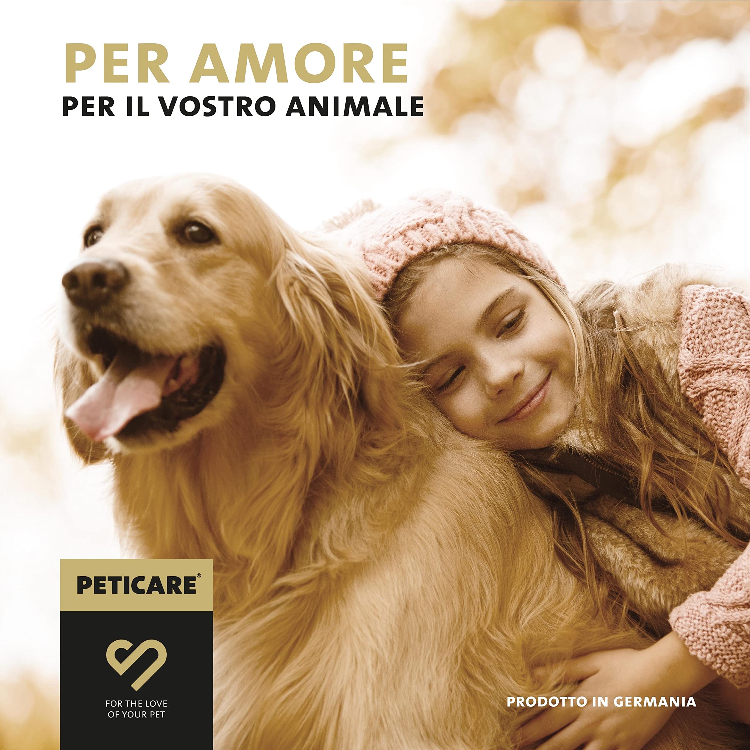 Peticare Shampoo Cuccioli Prurito e Acari – Scudo Cura Immediata per Parassiti – Senza Insetticidi – con Proteine della Seta – Shampoo Lenitivo