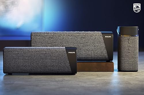 Miniatura 10 de Philips S7505 - Altavoz Bluetooth inalámbrico con batería incorporada, sonido grande y audaz, hasta 20 horas de reproducción, IPX7 impermeable,