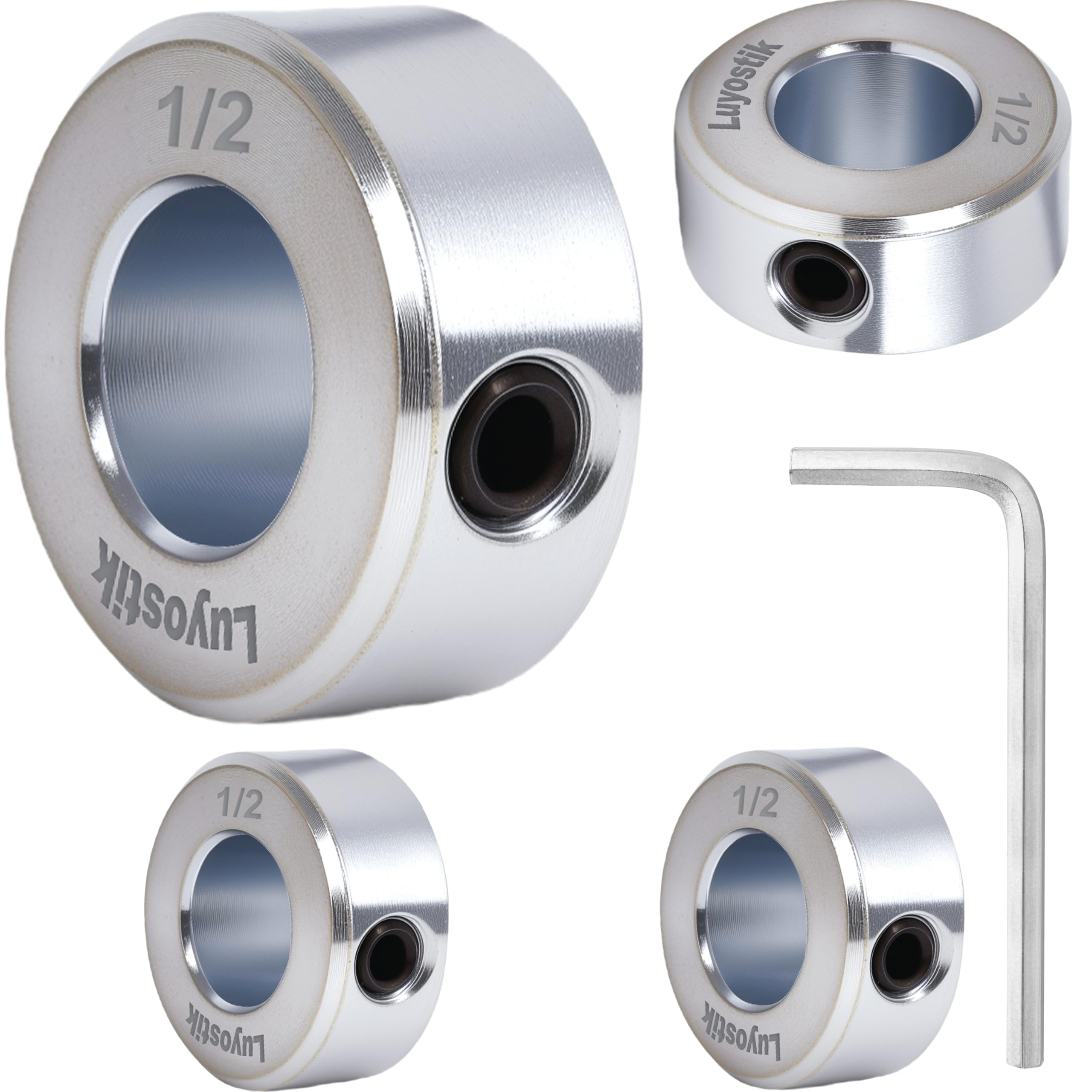 Zinc Plated Shaft Collars - 8 Pack -12 Zinc Plated Shaft Collars - 8 Pack -12