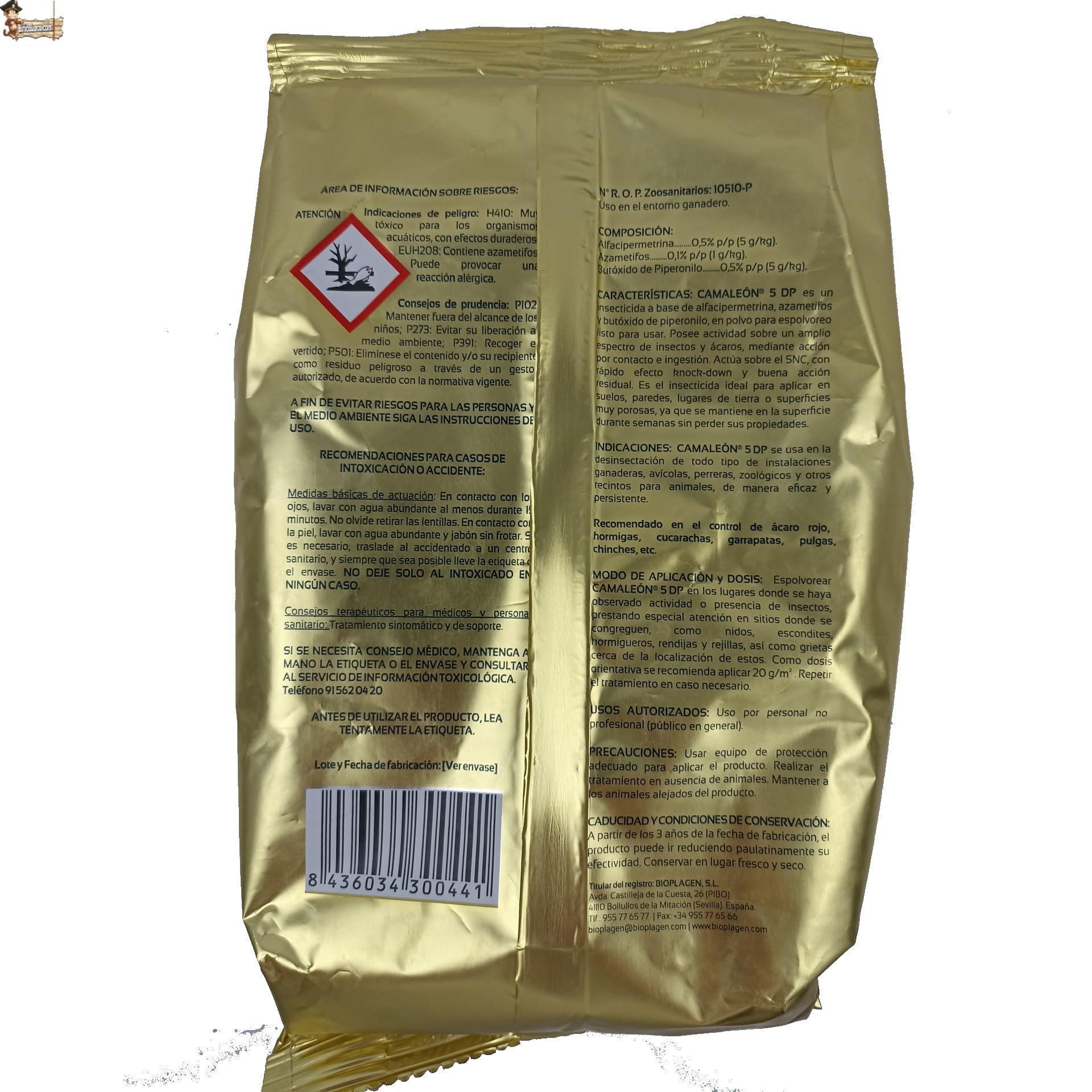 BricoLoco.com Środek owadobójczy w proszku przeciw owadom śledzącym. 2 kg (2x1kg) !!! Pyretroid. Efekt szoku. Zewnętrzne i wewnętrzne. Mrówki, karaluchy, pchły, pluskwy, kleszcze. (2)