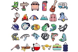 25 30 Pieces Nature Animal Croc Charms for Boys Men Video Game...