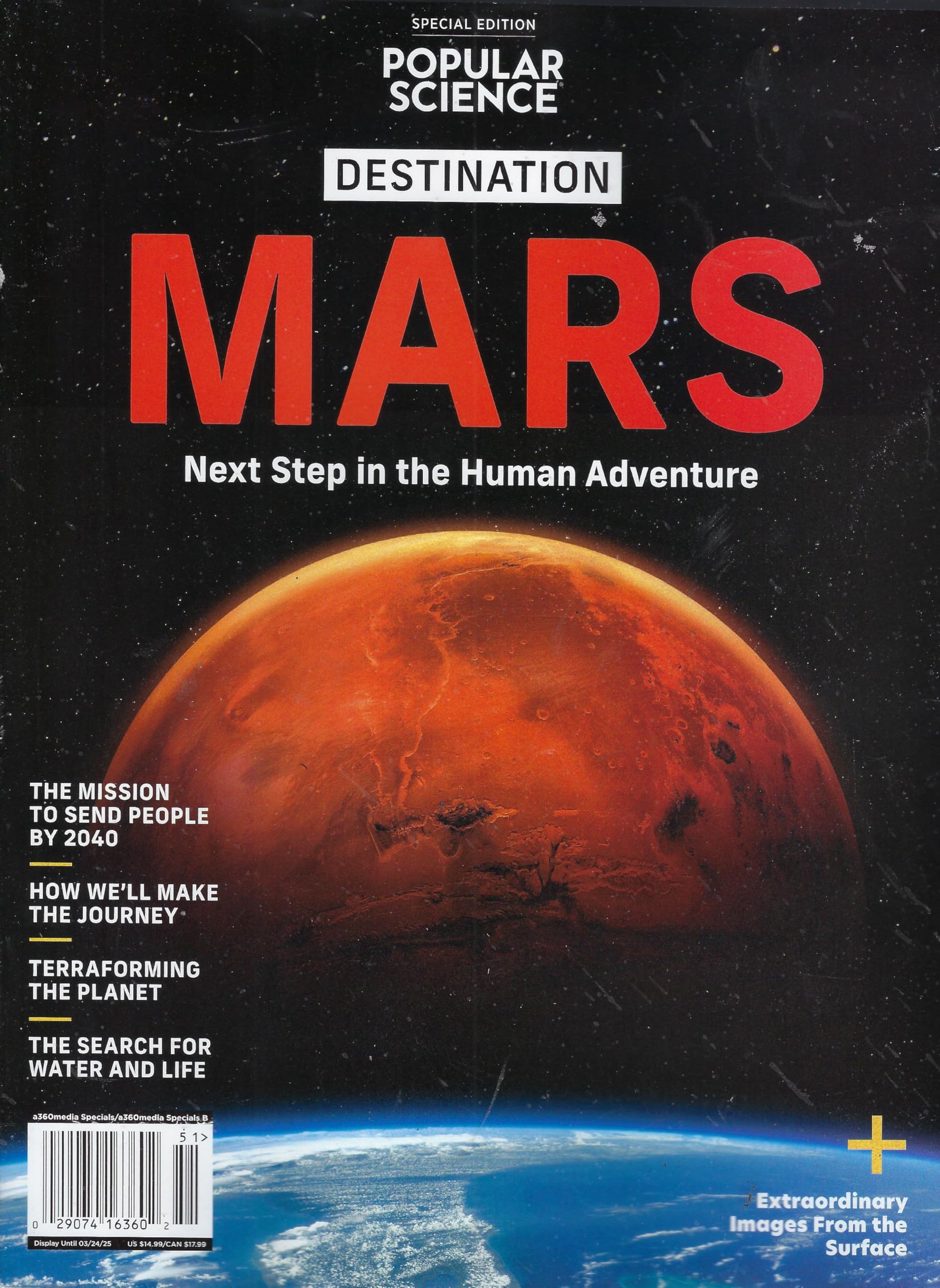 Popular Science Magazine 2025 Mars Next step in Human Adventure