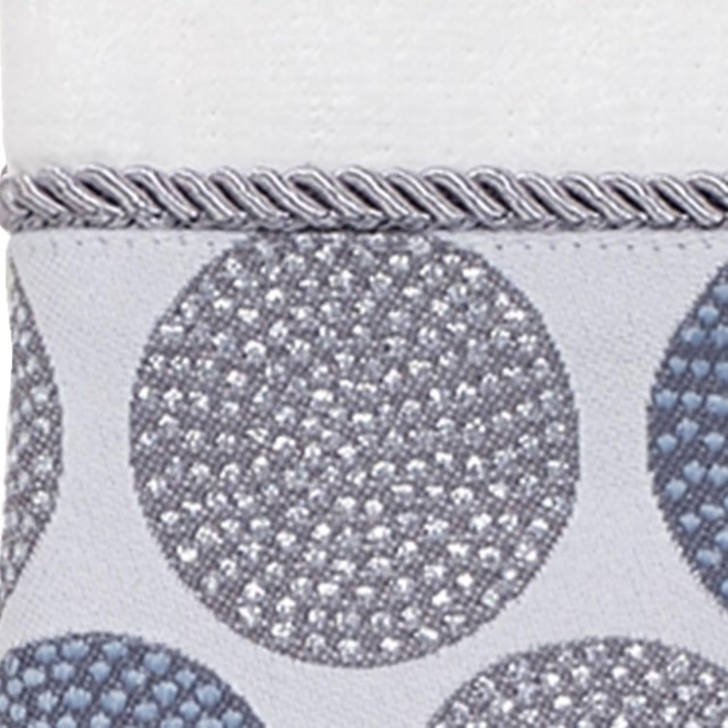 Avanti Linens - Fingertip Towel, Soft & Absorbent Cotton Towel (Dotted Circles Collection, White)