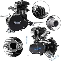 Vista 5 de Kit de motor de bicicleta de 80 cc, kit de motor de bicicleta motorizado de 2 tiempos, kit de motor de gasolina para la mayoría de bicicletas de 26