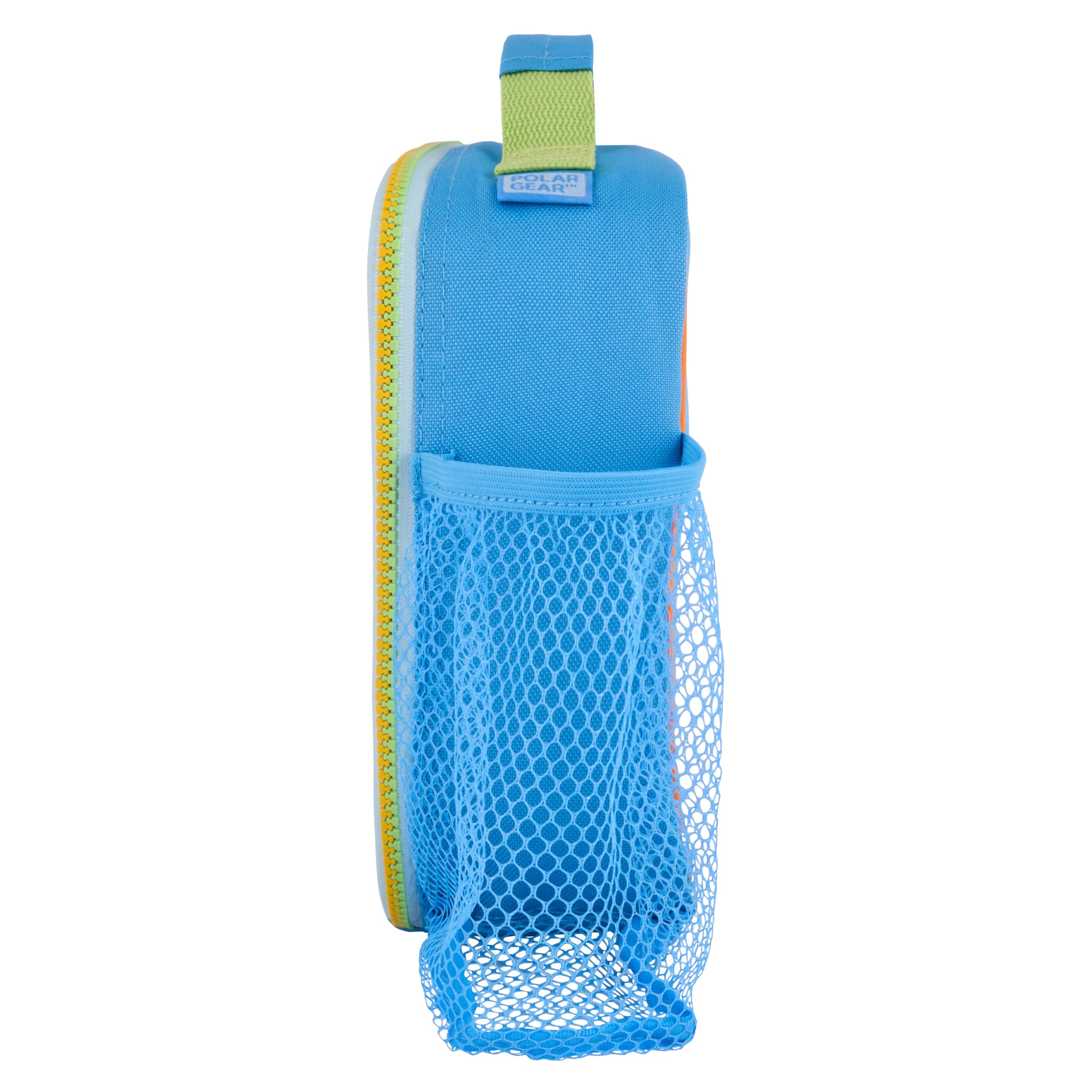 Disney Toy Story - Lonchera aislada con Rex, Woody, Bullseye, Jessie, Buzz Lightyear con forro antibacteriano y bolsillo de malla para botellas, azul, para la escuela y viajes