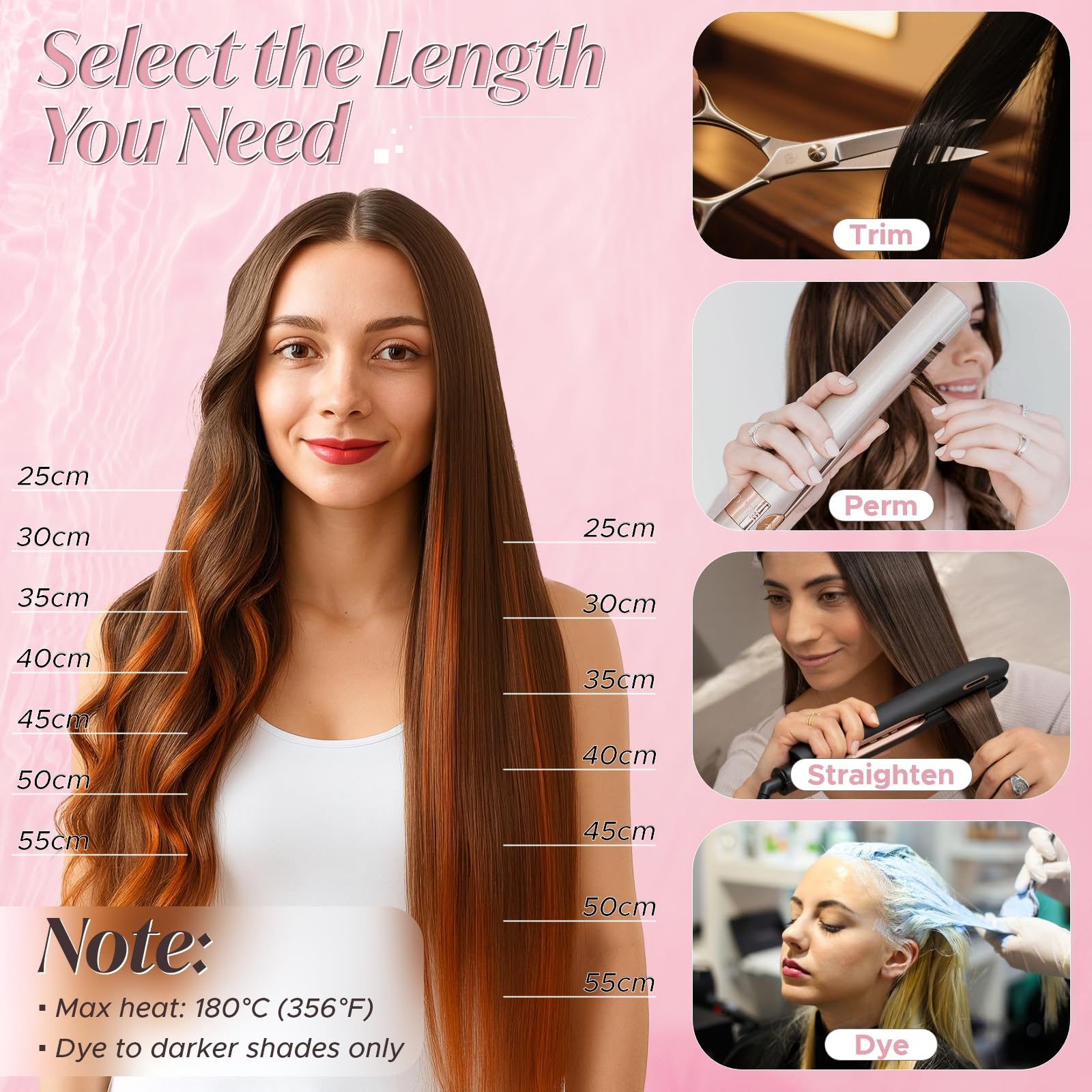 MY-LADY Clip in Extensions Echthaar 6 Stück, 40cm Haarverlängerung Natürlich, Single Clip Hair Extension Highlights für Frauen Damen Glatt Goldbraun&blond(#12P613, 40g)