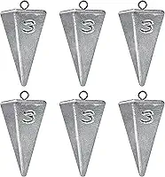 Chumbadas De Pirâmide Pesos De Pesca Chumbada De Pesca, Pesos De Pesca De Água Salgada Chumbadas Para Água Salgada Equipamento De Pesca De Surf 1Oz 2Oz 3Oz