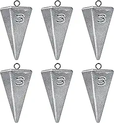 Chumbadas De Pirâmide Pesos De Pesca Chumbada De Pesca, Pesos De Pesca De Água Salgada Chumbadas Para Água Salgada Equipamento De Pesca De Surf 1Oz 2Oz 3Oz