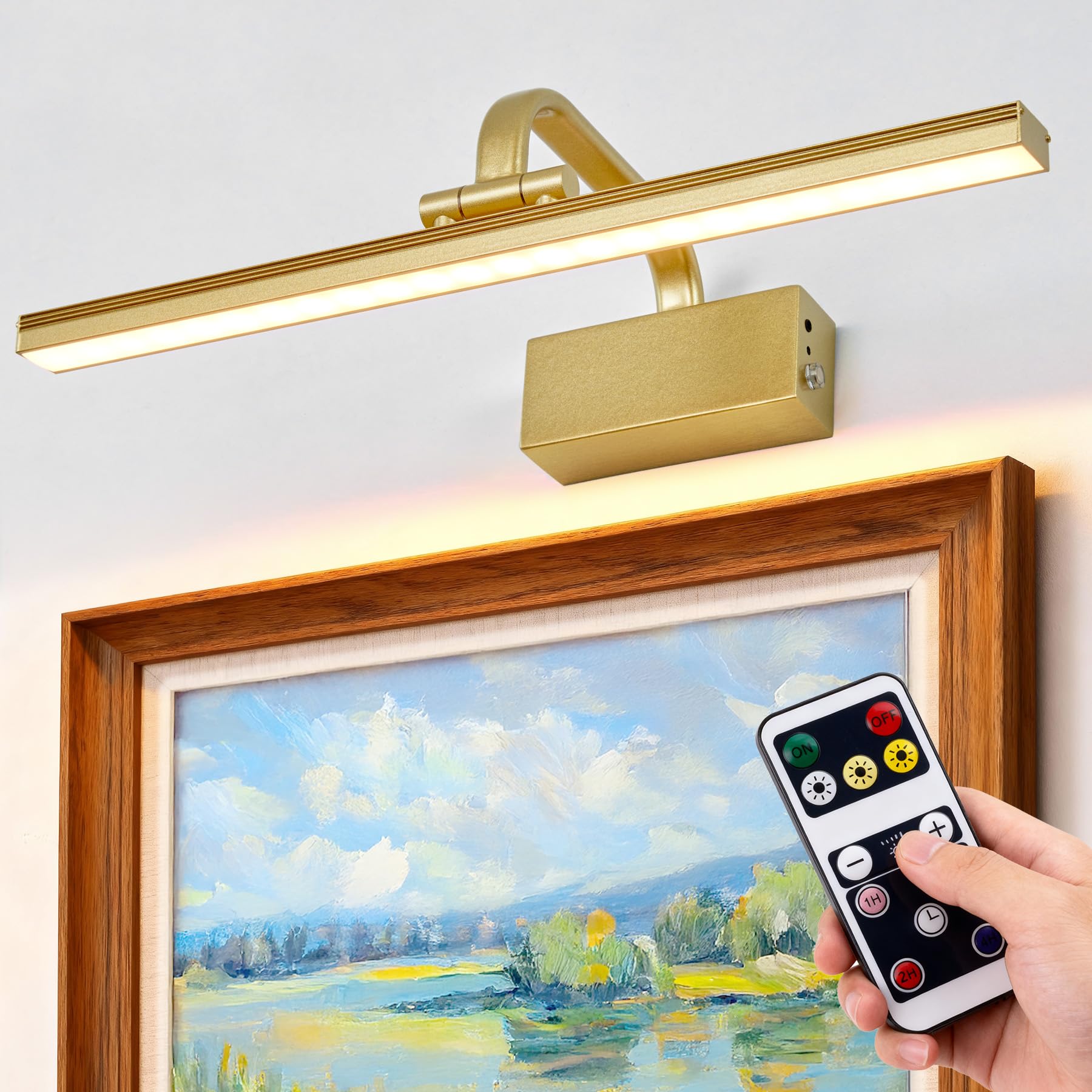 Picture Light,5000mAh Battery Operated Wall Sconce,16