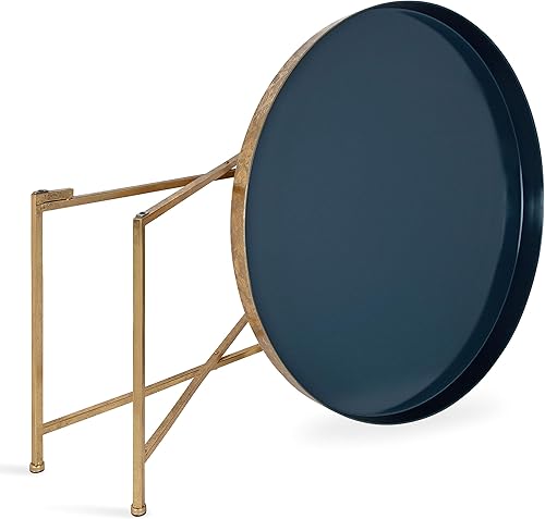 Miniatura 12 de Kate and Laurel Celia - Mesa de centro redonda con espejo Blanco/Dorado,Negro/Oro,Bronce,Oro,Gris/dorado,Azul marino/dorado,plateado,Turquesa/Dorado