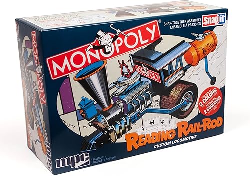 MPC Monopoly Locomotora personalizada 1:25 escala modelo kit, color de fábrica