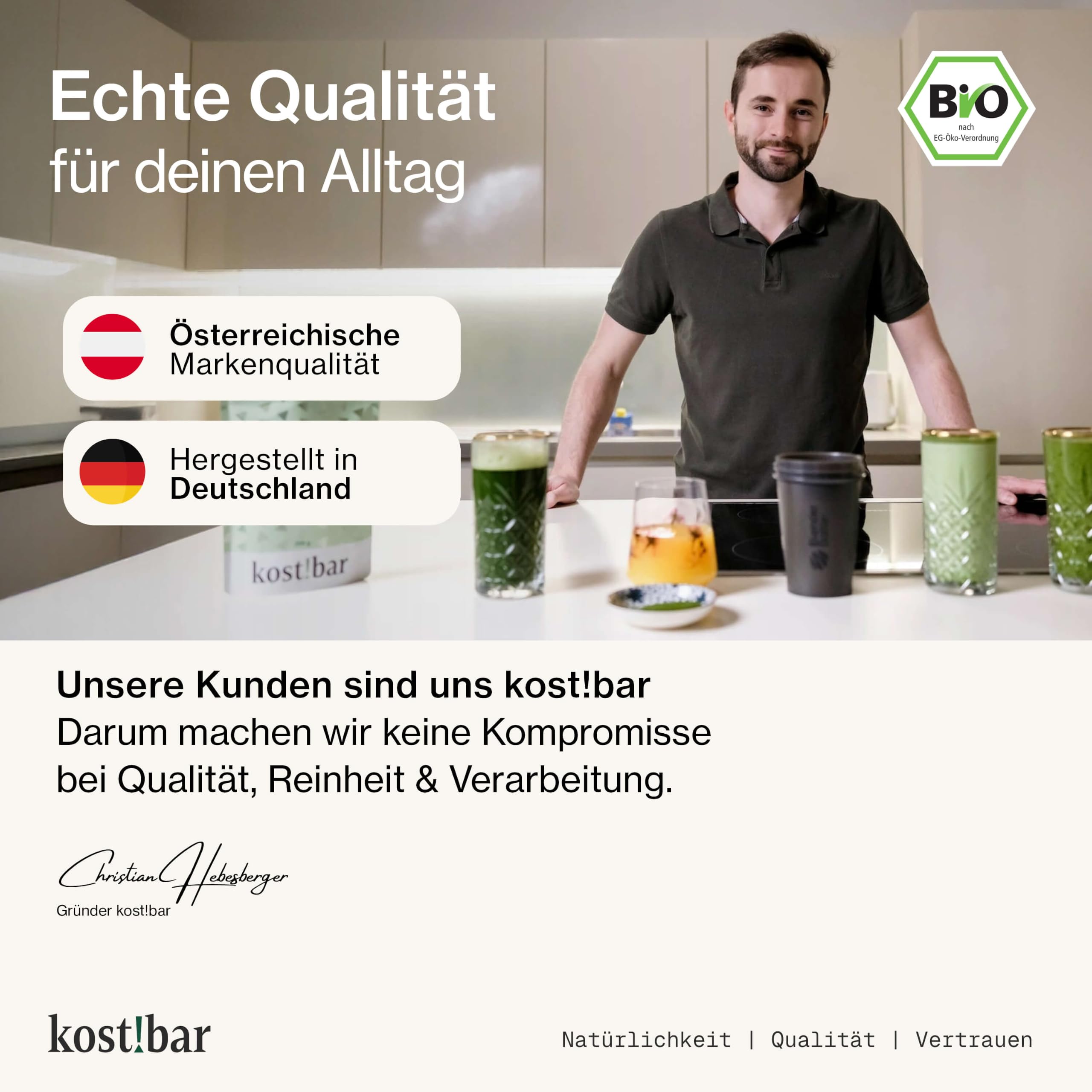 BIO Greens Pulver - Stoffwechsel Helfer - Diät Unterstützung - Hochdosierte Grassaftpulver aus Gerstengras, Weizengras, uvm. - 60 Superfood Smoothies
