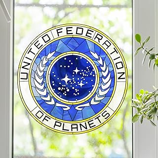 ST United Federation of Planets Symbool Stained Glass Stained Glass Window Film (12