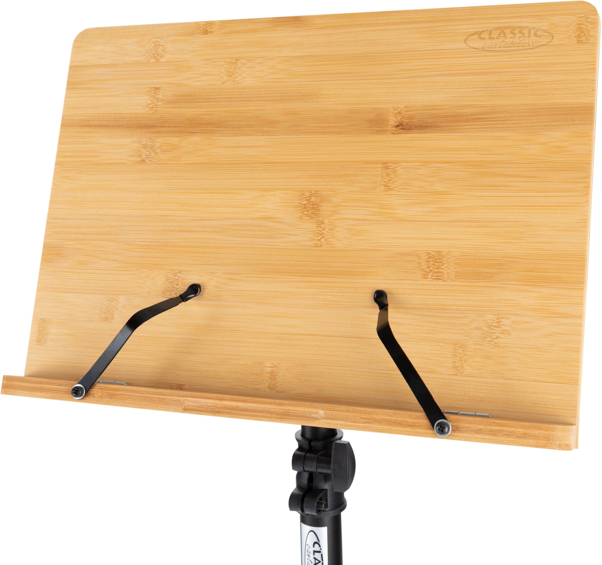 Pupitre Classic Cantabile OSW-100 en bambou 33,3x22,3 cm support livre cuisine lecture smartphone tablette inclinaison réglable 5 positions