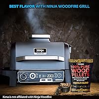 Vista 3 de Bolsas resellables de 1 lb de pellets de madera Kona, variedad completa, destinadas para la parrilla de exterior Ninja Woodfire, horno de leña