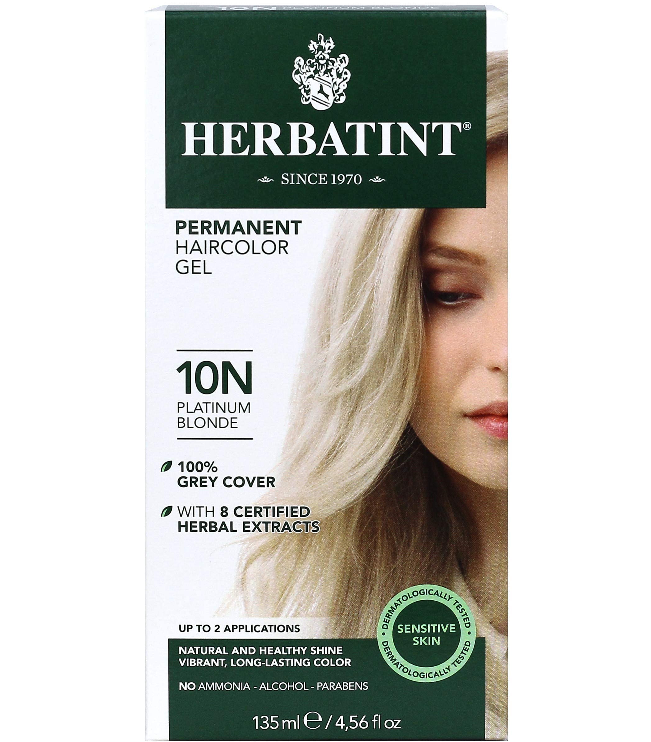 HERBATINT 10N Platinum Blonde Hair Color, 4.56 FZ
