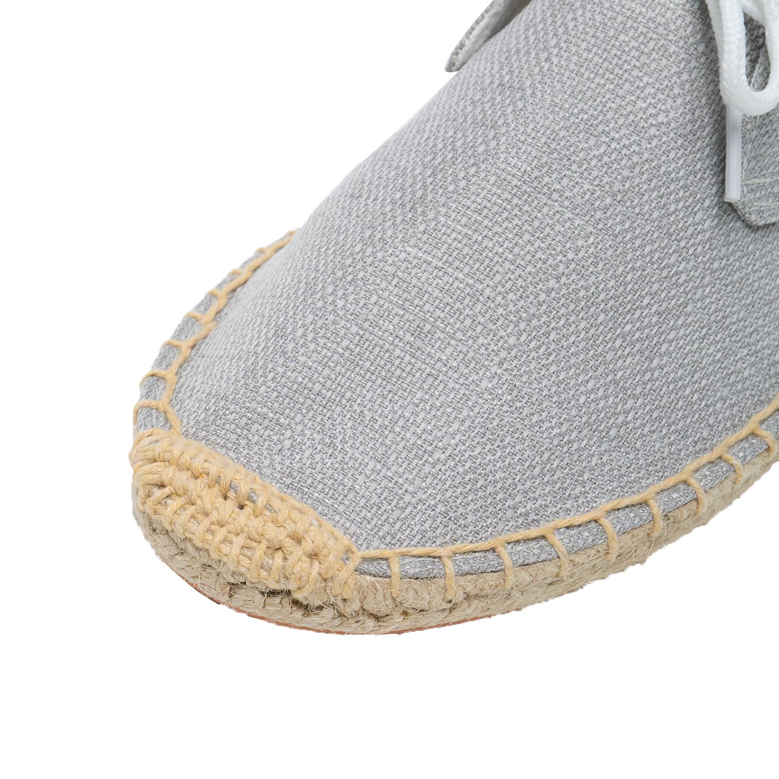 Alexis Leroy Alpargatas de Lona para Hombre Lace Up Espadrillas