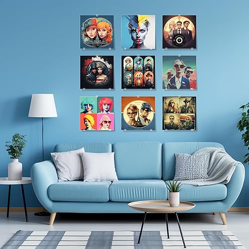 Miniatura 7 de Expositor de discos de vinilo, soporte para discos de vinilo, soporte de pared, soporte de acrílico para discos de vinilo para montaje en pared y