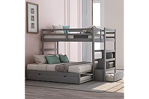 Polibi King Bed with Trundle: Space-Saving Solution for Family Fun!