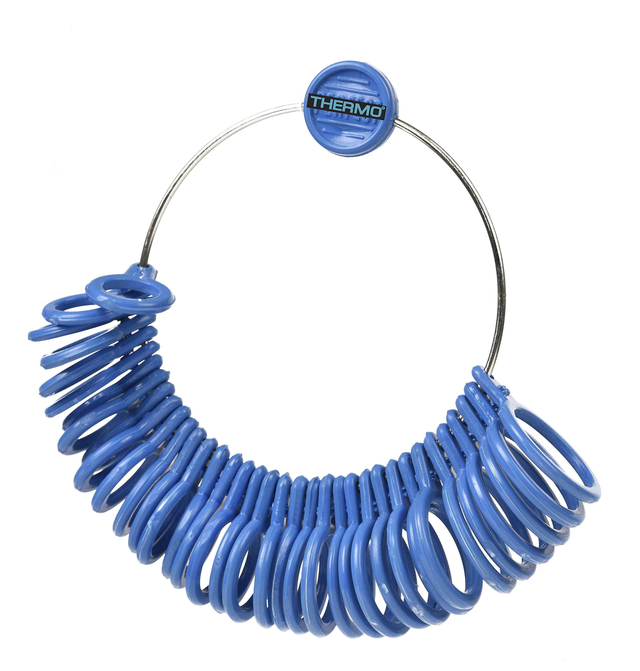 Plastic Thermo Abs Handy Ring Sizer for Measuring Ring Size, No.1 to 36 (Clear)