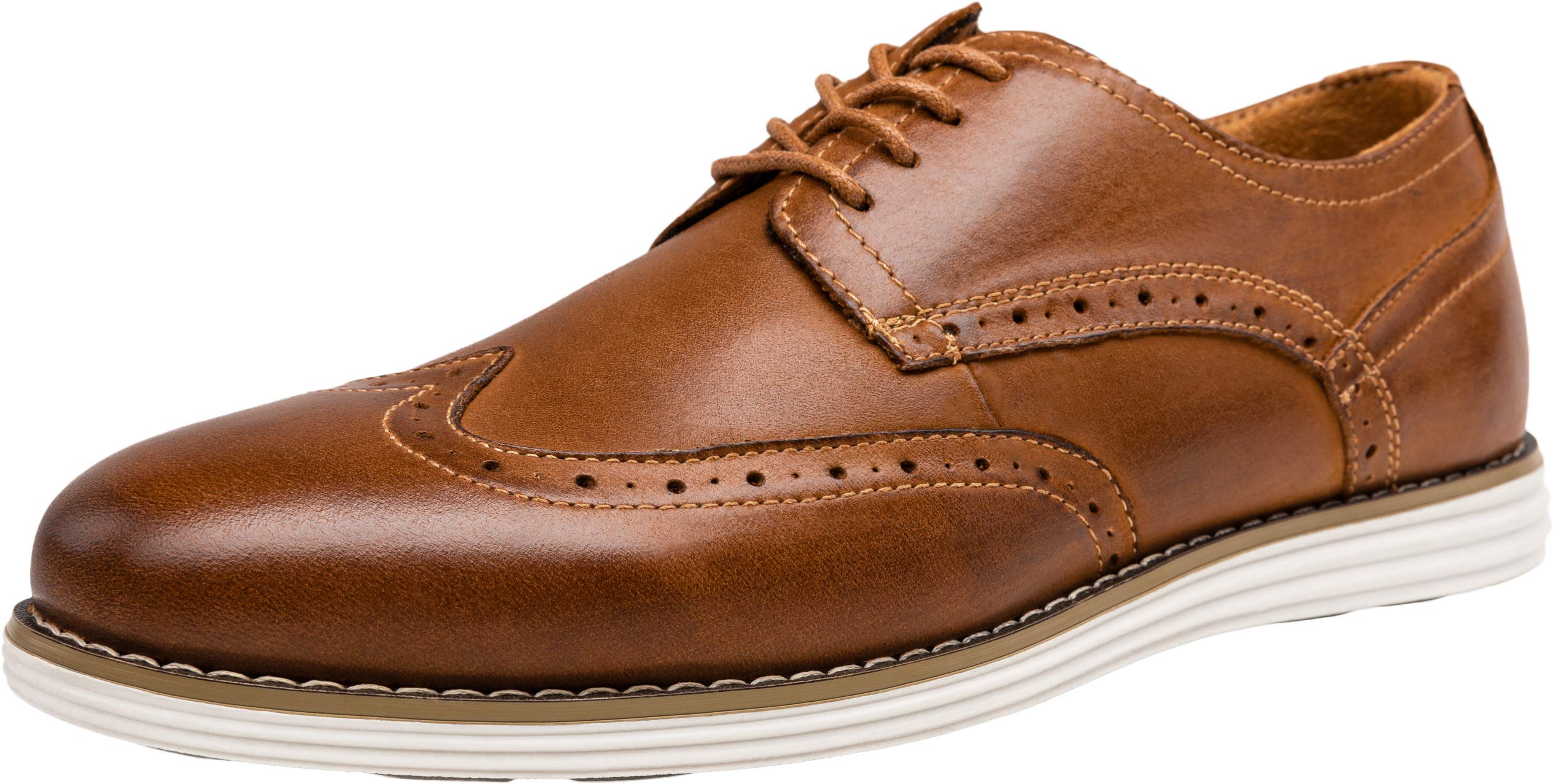 Vostey Men's Dress Shoes Leather Casual Dress Shoes for Men Leather Business Oxford Shoes for Men