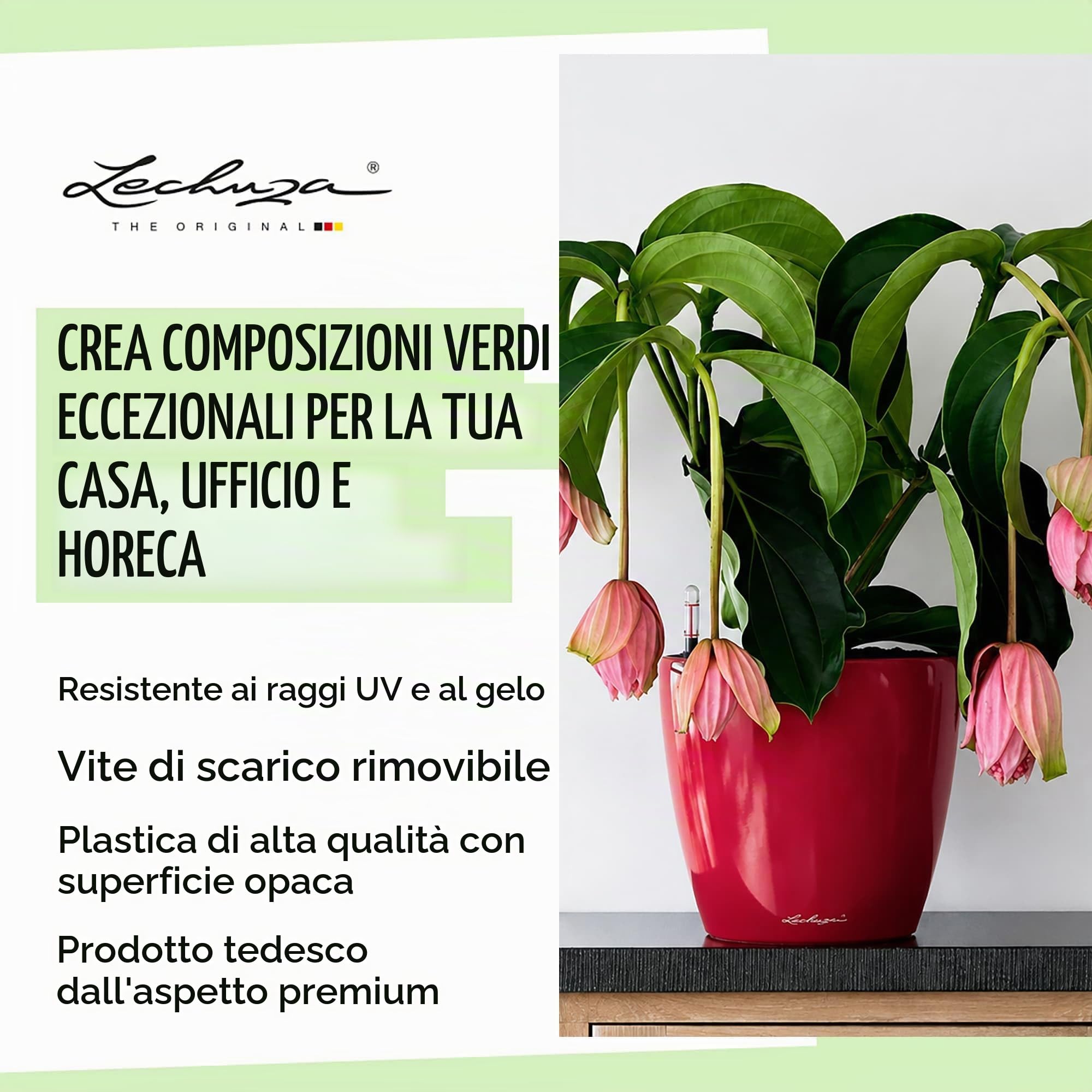 LECHUZA CLASSICO Premium LS 21 antracite metallizzato 16023