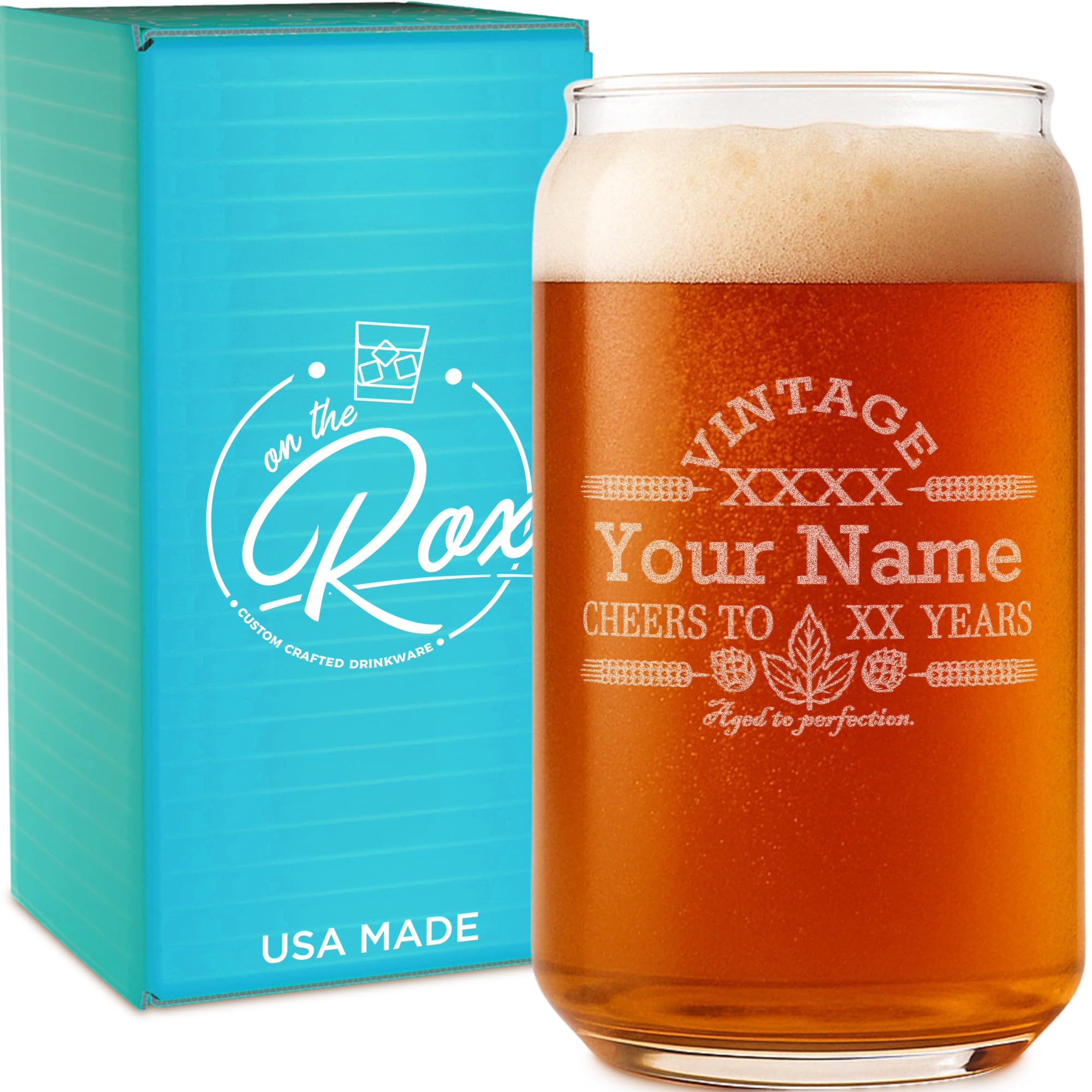 Amazon.com | On The Rox Customized Beer Can Glass-Personalized Amazon.com | On The Rox Customized Beer Can Glass-Personalized