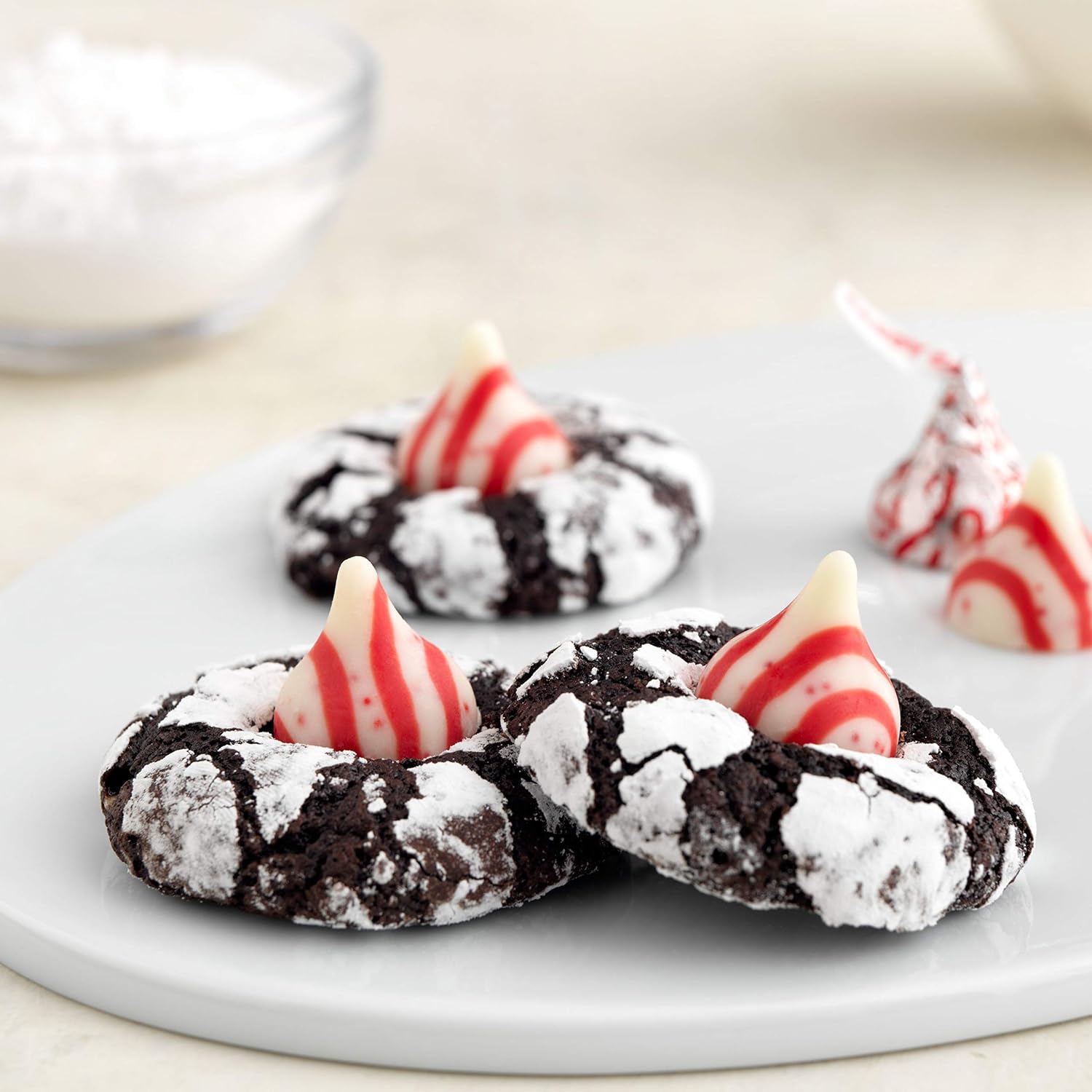 HERSHEY'S KISSES Holiday Candy Cane Mint Candies 33 oz.