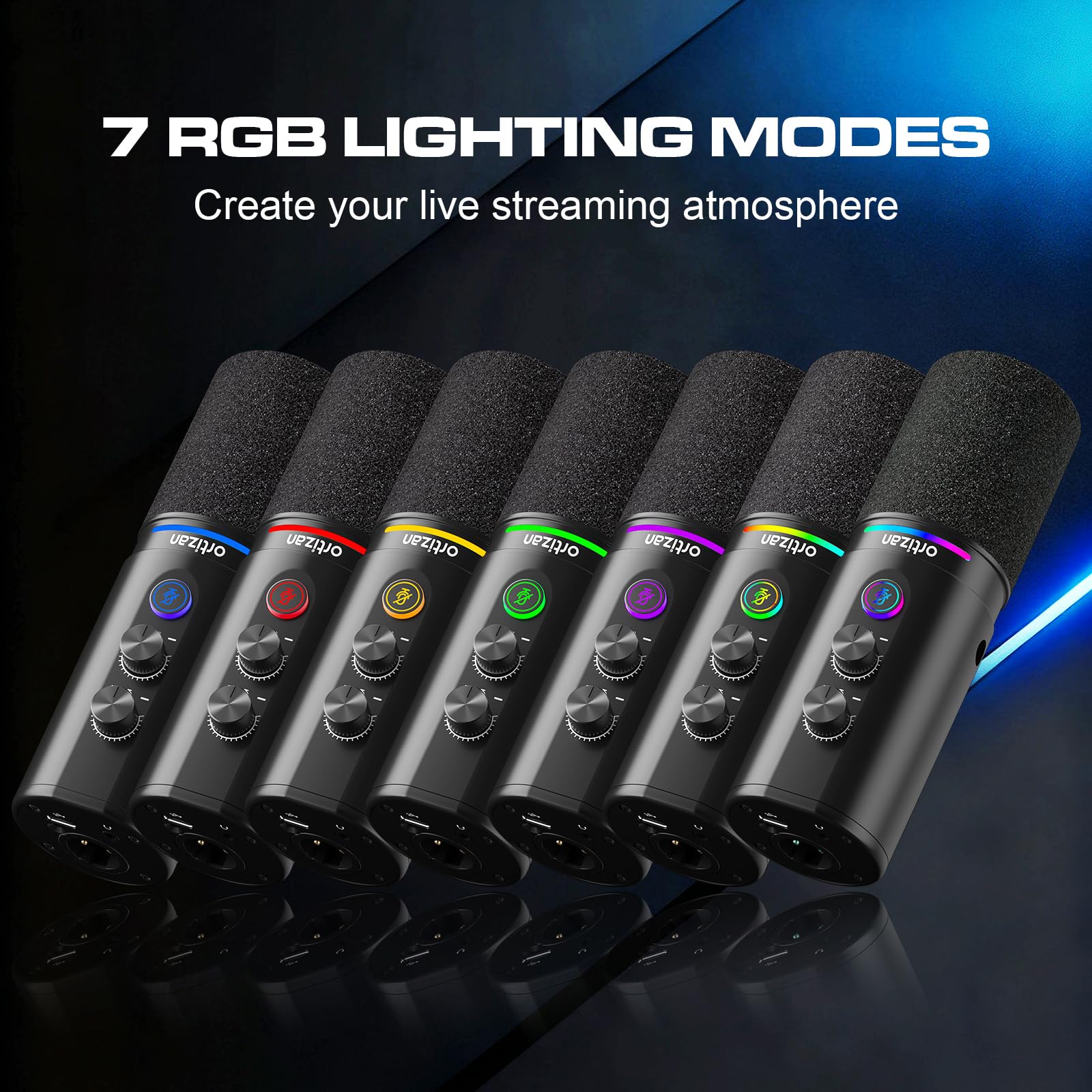 Rgb Gradiënt Glow Real-Time Oortelefoon Monitoring Gaming Ondersteuning Effectie