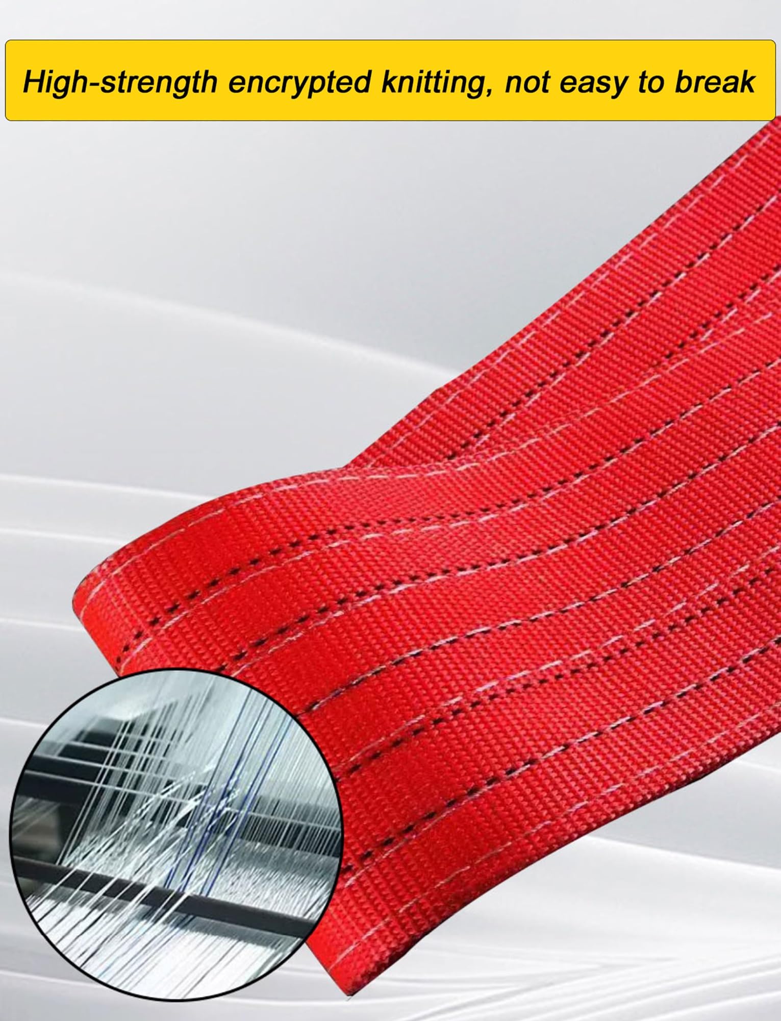 Cinghie di sollevamento in poliestere con codice colore da 1 a 6 tonnellate - Cinghie piatte lunghe 10 metri for gru, sollevamento, traino e sollevamento(1 Ton-10 meter)