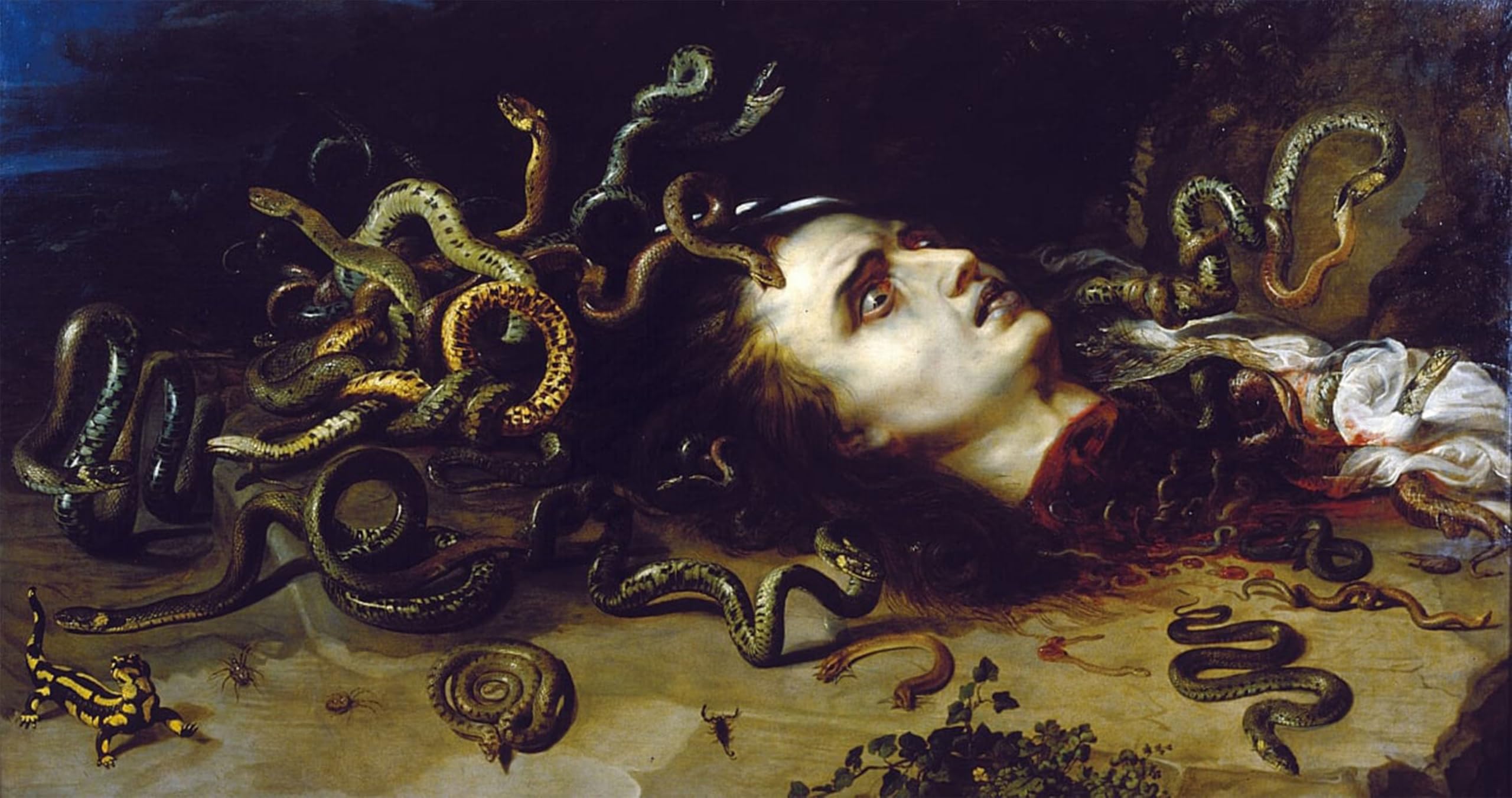 Cuadro de Medusa de Rubens para decorar el dormitorio con arte barroco 5