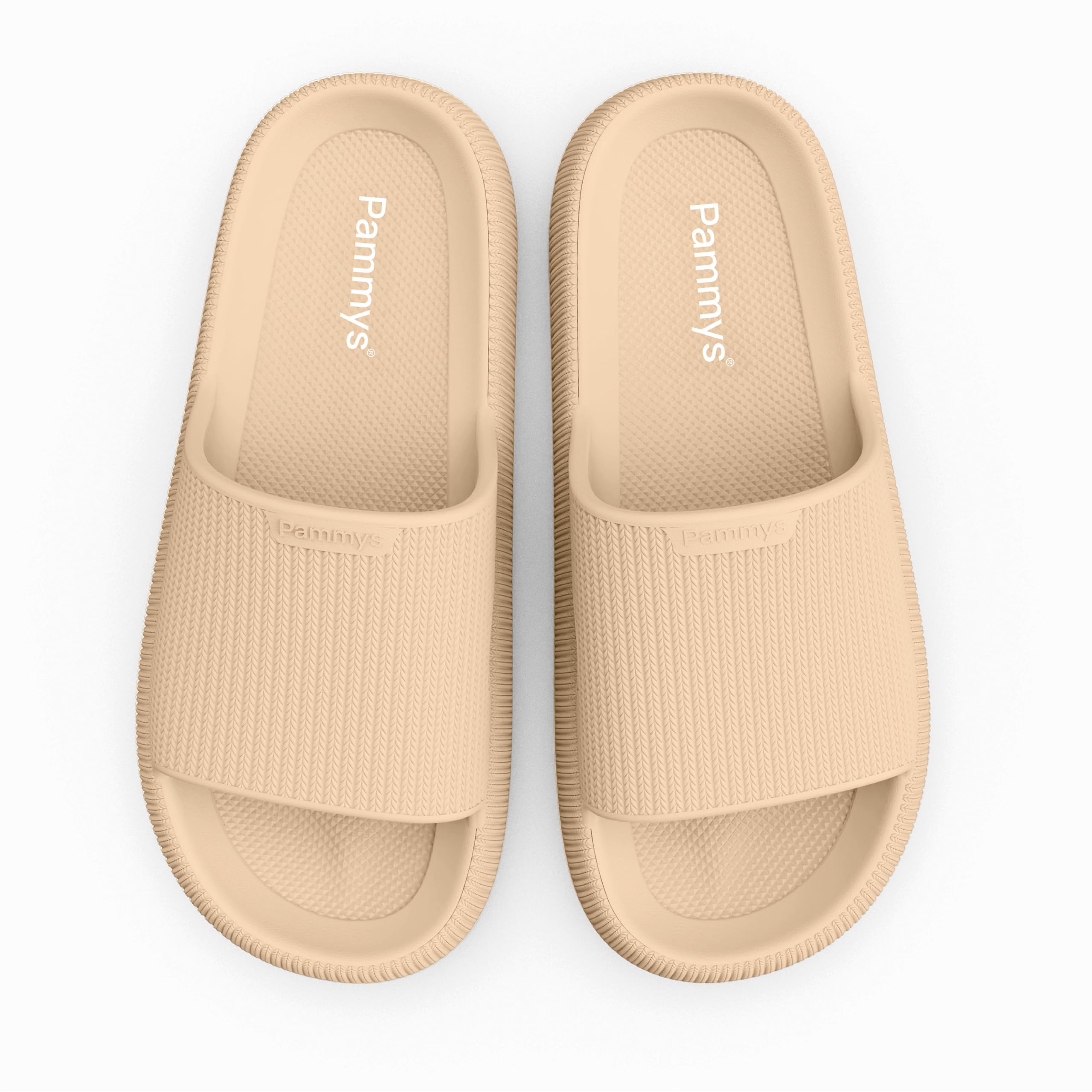 Originals Damen-Sandalen - Bequeme Sommer-Slides aus 100% EVA - Vegan & BPA-Frei - rutschfeste Badelatschen für Strand, Stadt, Garten & Pool - Toffee Cream - Größe 38/39
