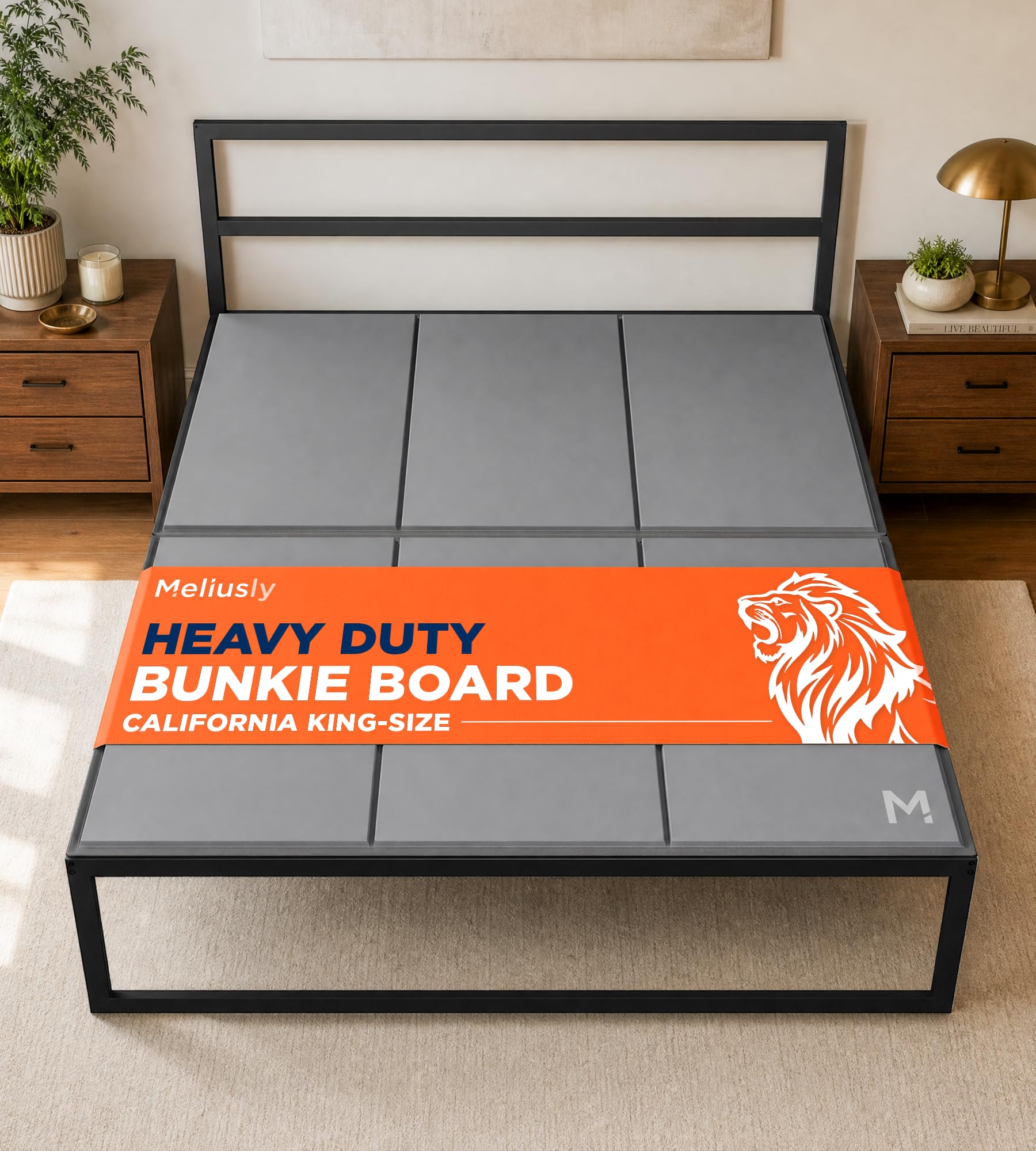 Meliusly Heavy Duty Bunkie Board Cal King (72x84) - Under Bed Support