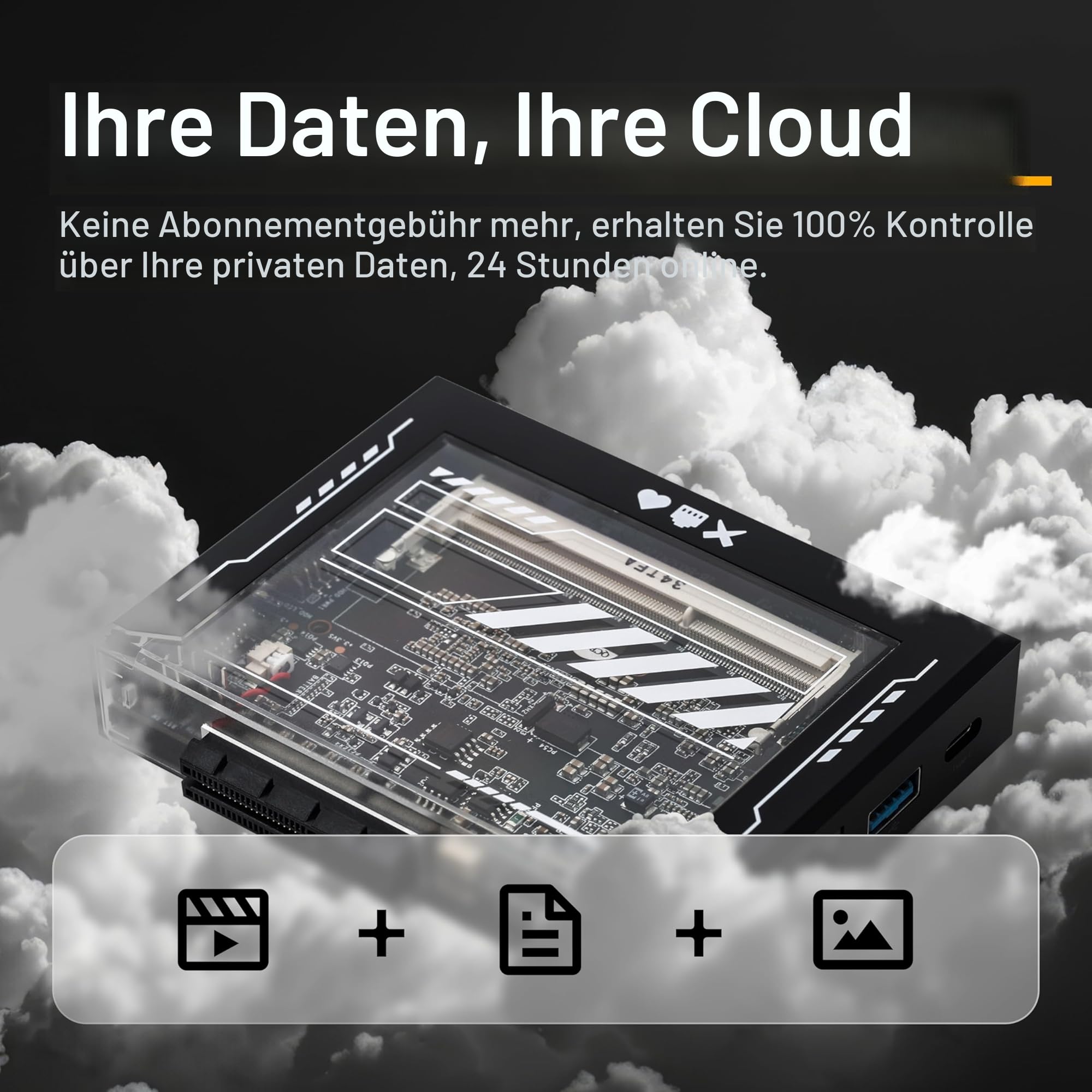 ZimaBlade 7700 Speicherpaket X86 Singleboard-Server PCIe x4 Gigabit-Ethernet 4K Netzwerkspeicher