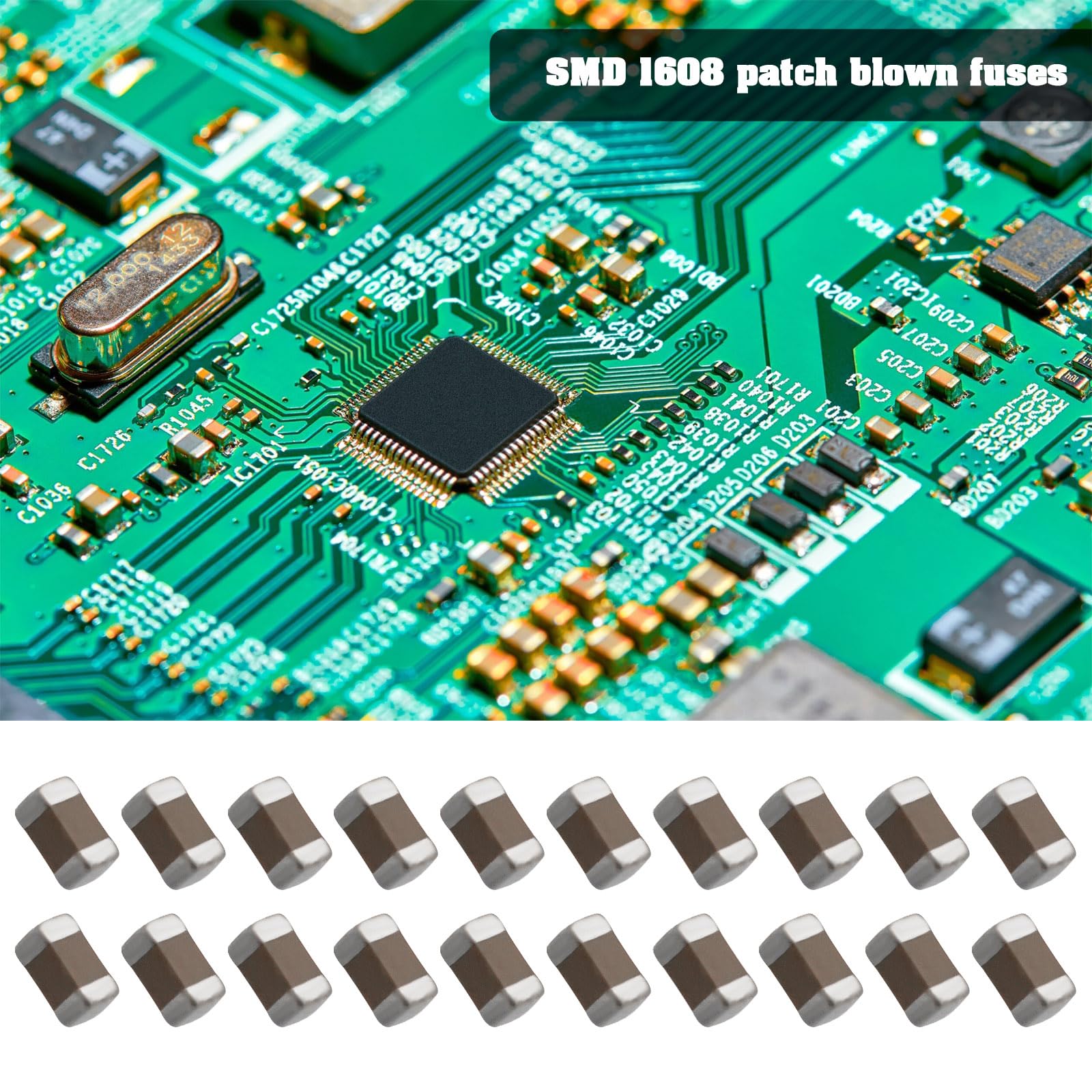 OTOTEC 500pcs SMD Ceramic Capacitor Fuses 0603 Package 1608 Patch 100NF 50V 10% Suitable for Various Electronic Applications DIY Electronic Projects - Image 2